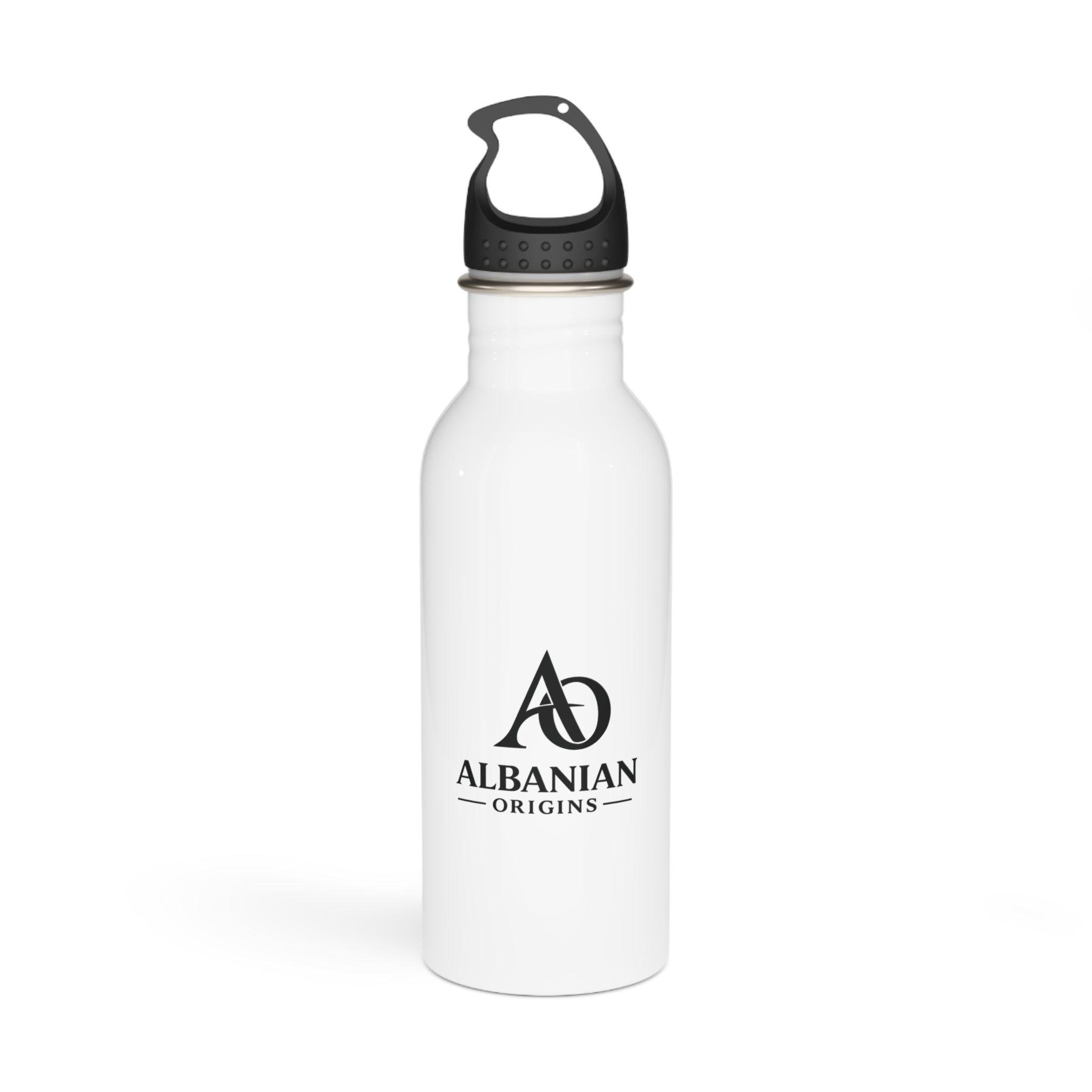 Stainless Steel Water Bottle - Albanian Origins Logo