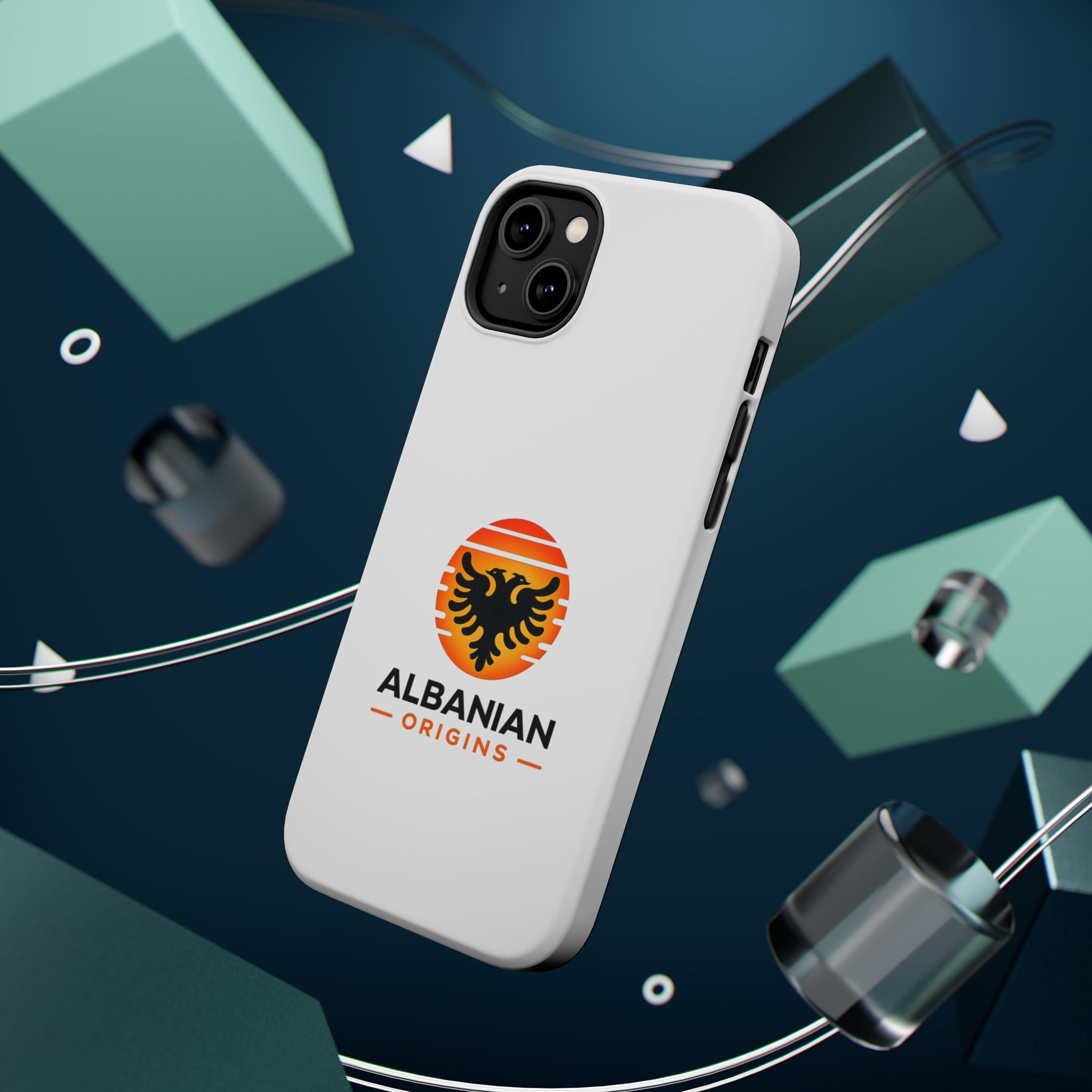 Magnetic Impact-Resistant Cases - Albanian Origins Sun Logo