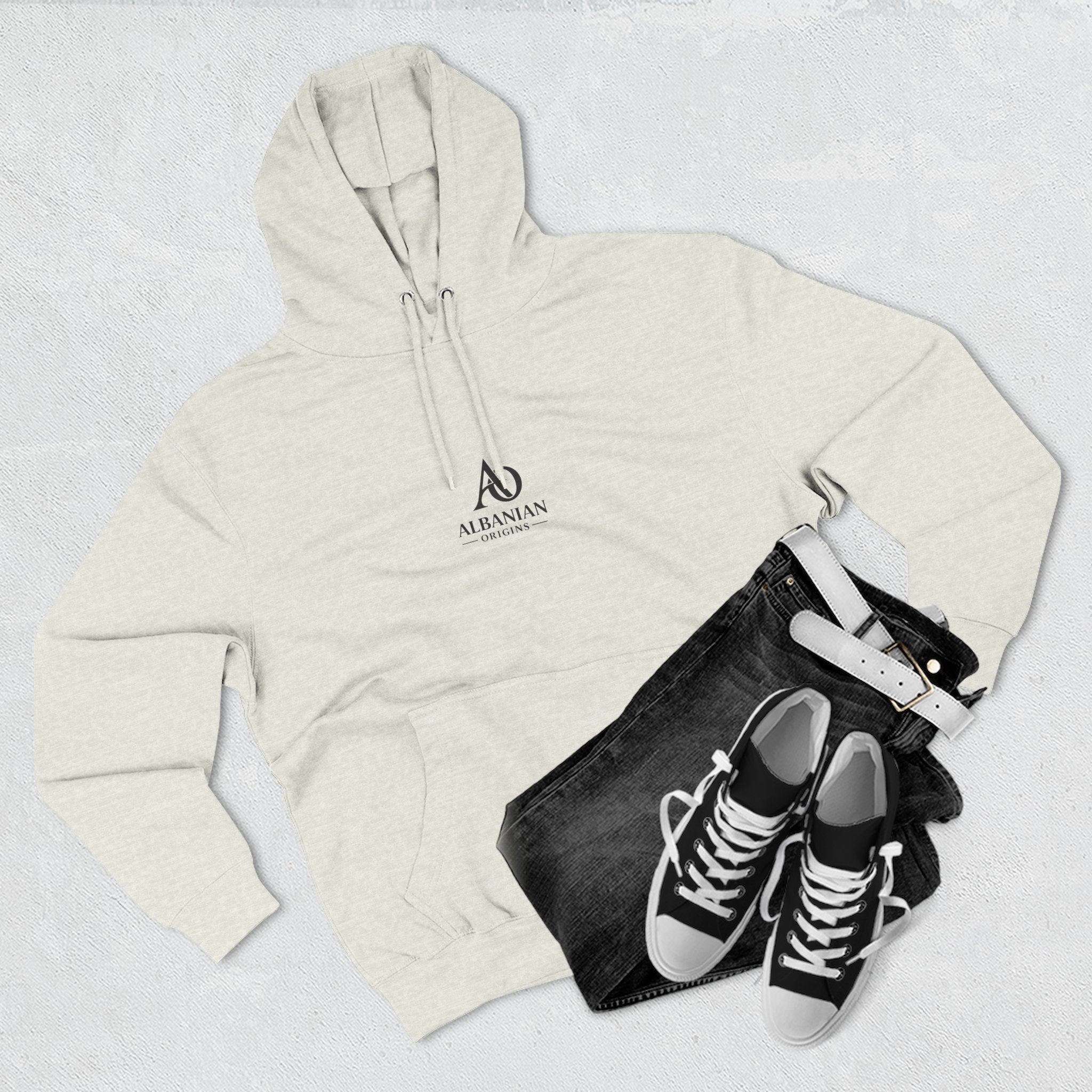 Albanian Origins - Three-Panel Fleece Hoodie