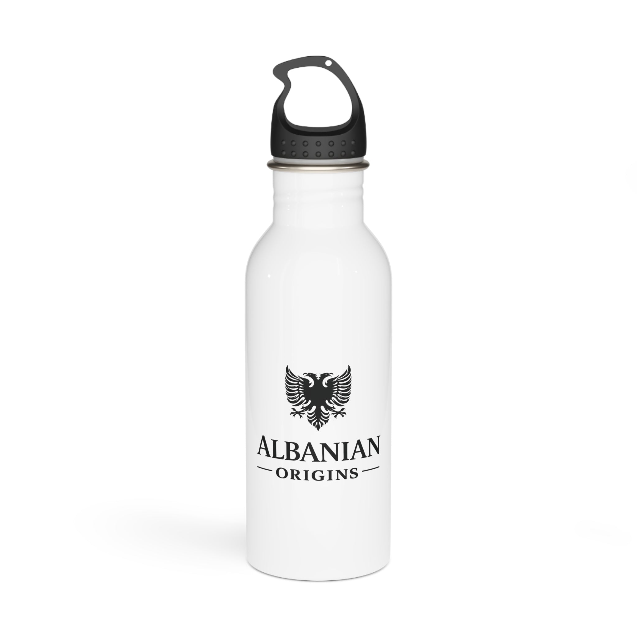 Stainless Steel Water Bottle - Albanian Origins Eagle Logo