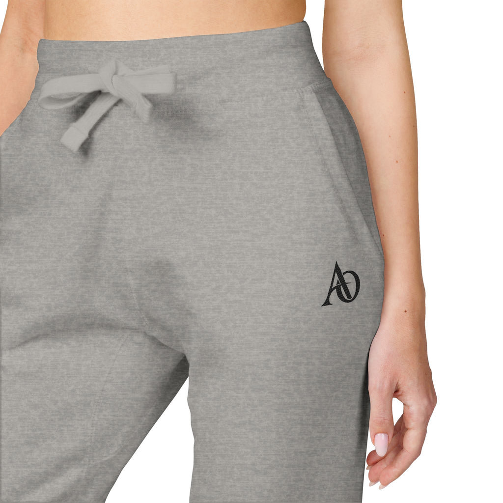 Unisex Fleece Sweatpants (Embroidery) - AO Logo - Albanian Origins