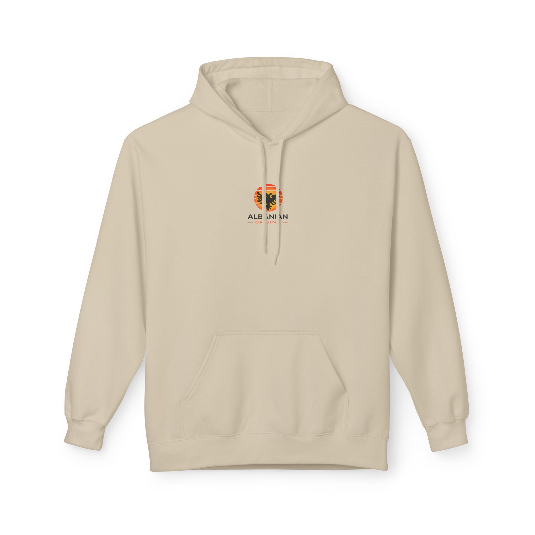 Unisex Midweight Softstyle Fleece Hoodie - Albanian Origins Sun Logo