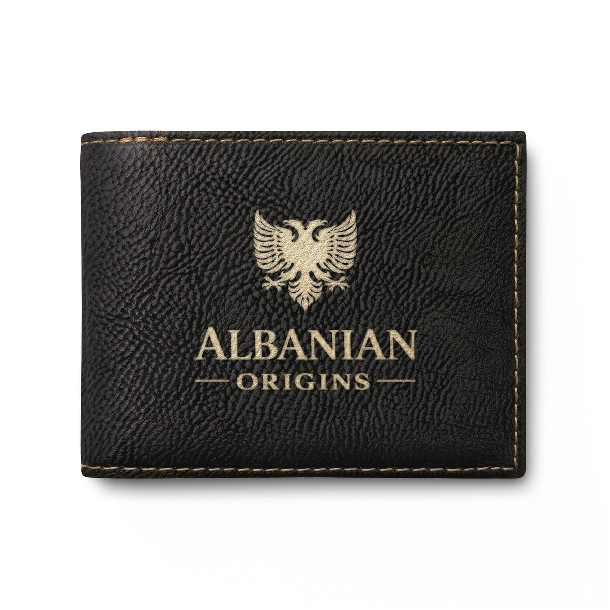 Bi-Fold Wallet with Flip - Albanian Origins Eagle Design