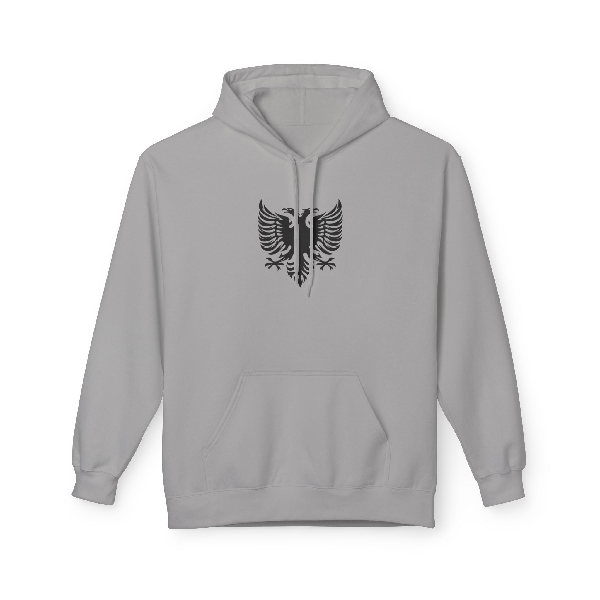 Unisex Midweight Softstyle Fleece Hoodie - Tribal Eagle Design - Albanian Origins