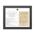 Albanian Origins - Deklarata e Pavarsise se Shqiperise - Framed Paper Posters