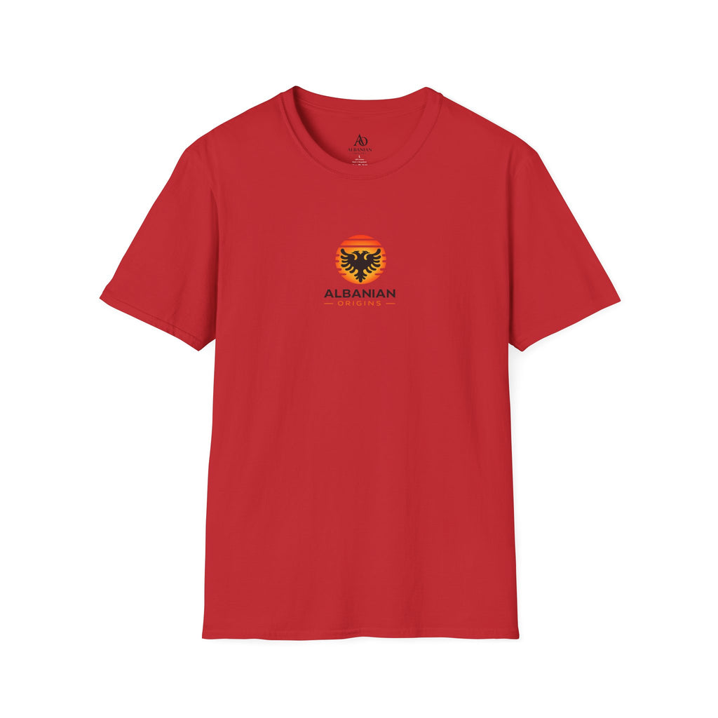 Unisex Softstyle T-Shirt - Albanian Origins Sun Logo