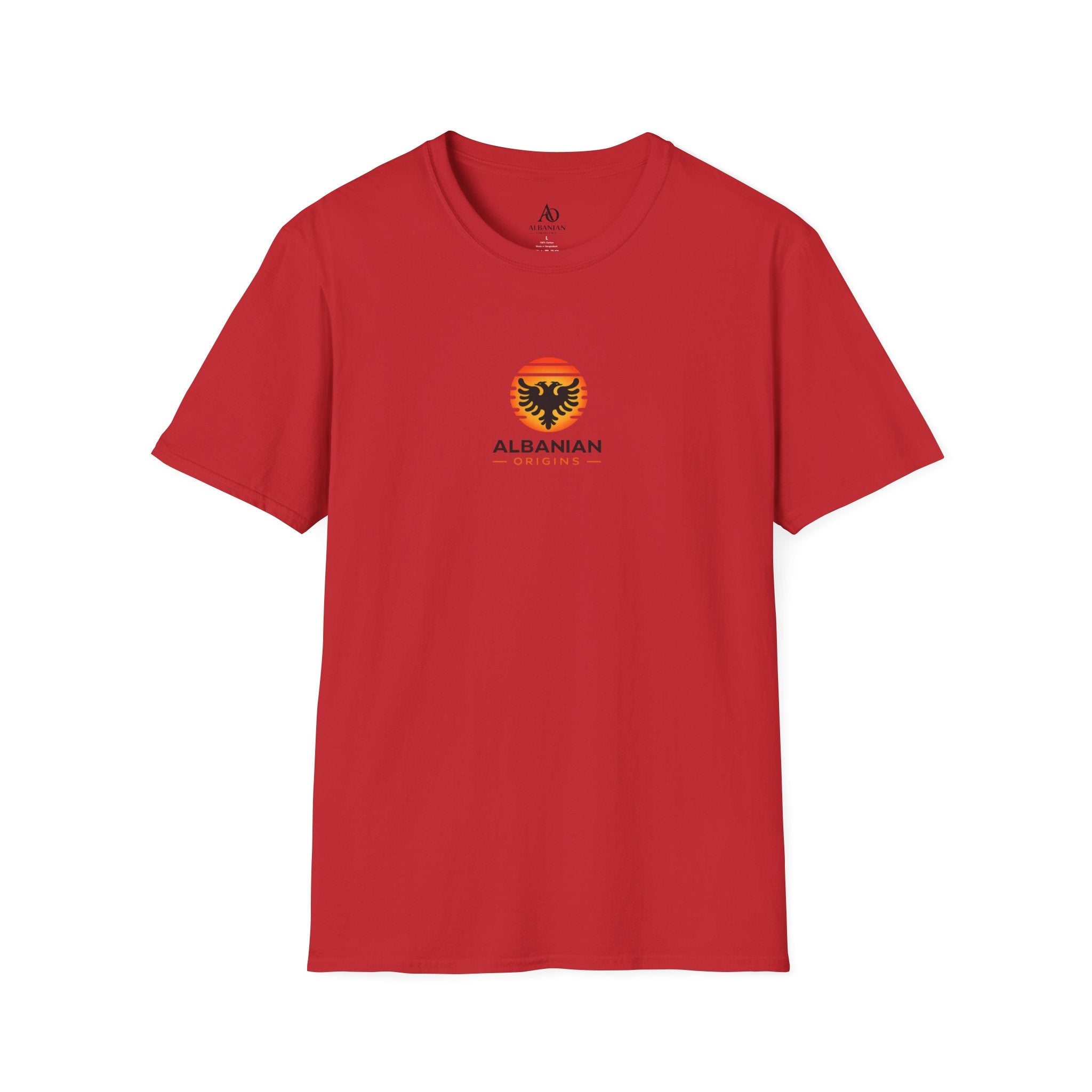 Unisex Softstyle T-Shirt - Albanian Origins Sun Logo