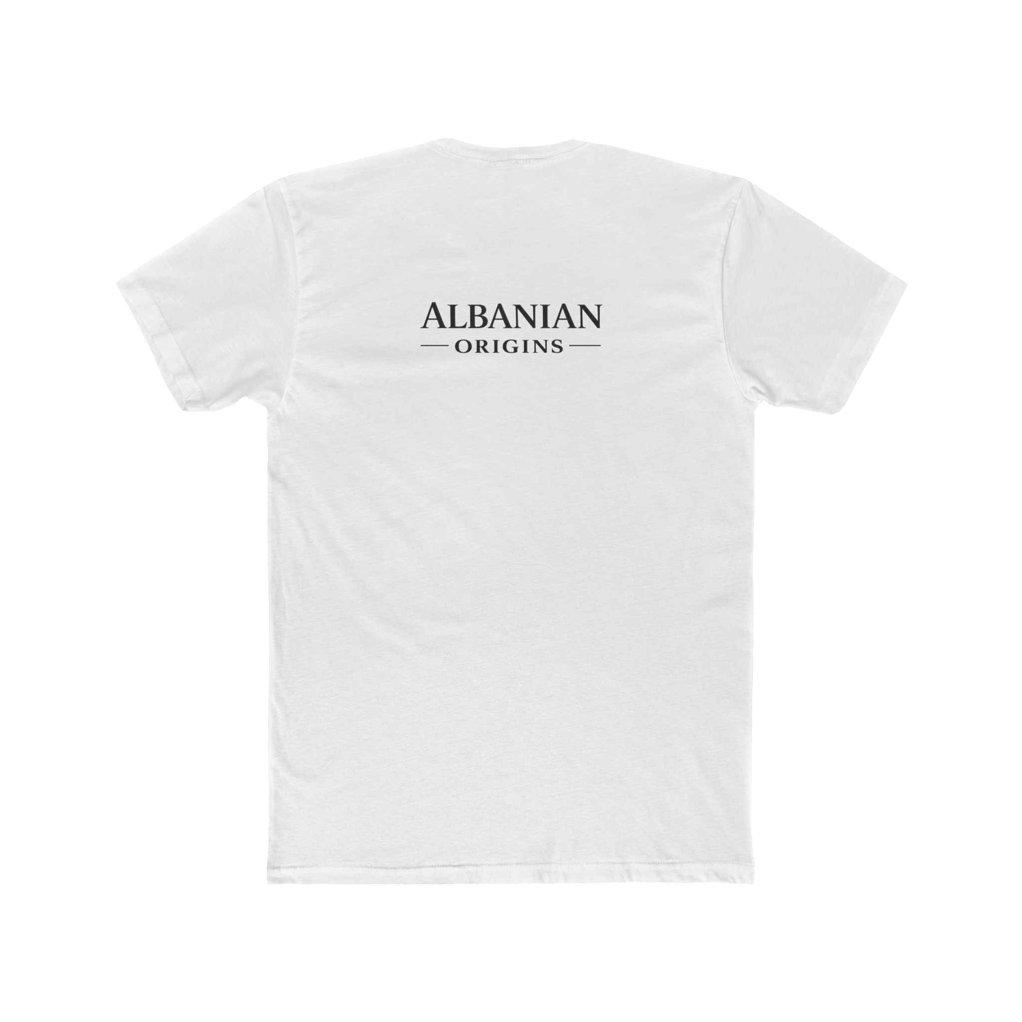 Unisex Cotton Crew Tee - Tribal Eagle Design - Albanian Origins