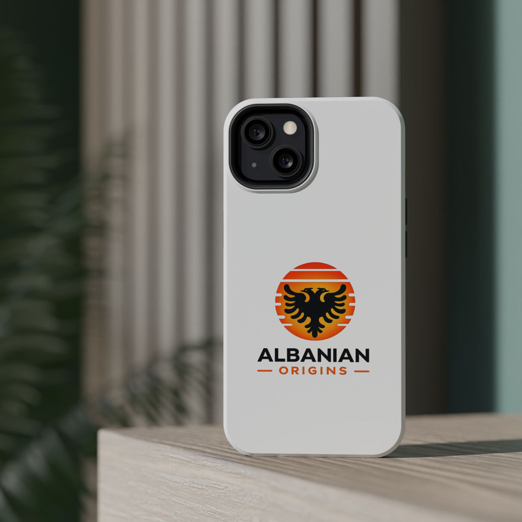Magnetic Impact-Resistant Cases - Albanian Origins Sun Logo