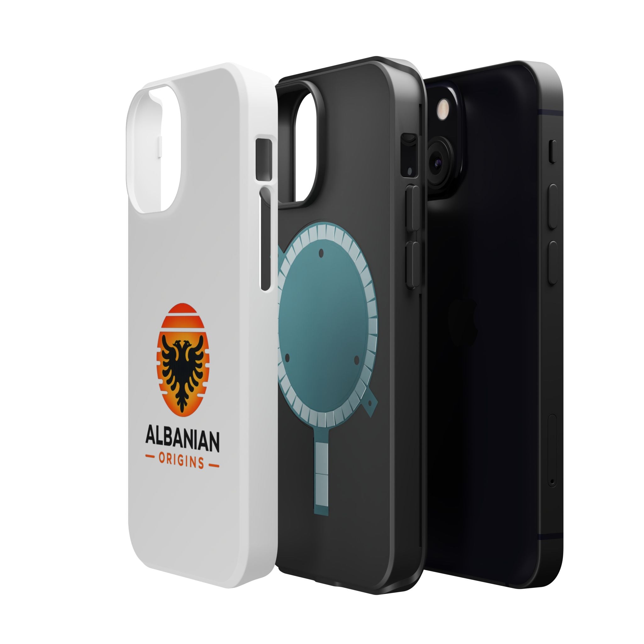 Magnetic Impact-Resistant Cases - Albanian Origins Sun Logo