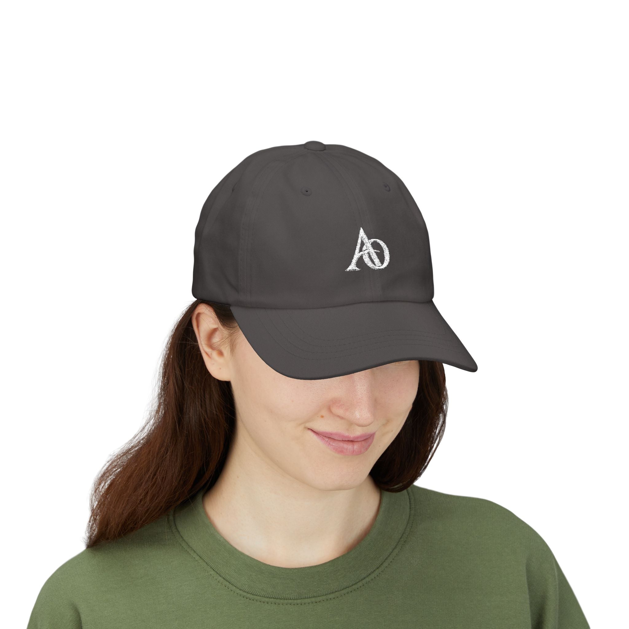 Classic Cap - AO White Logo (Embroidery) - Albanian Origins