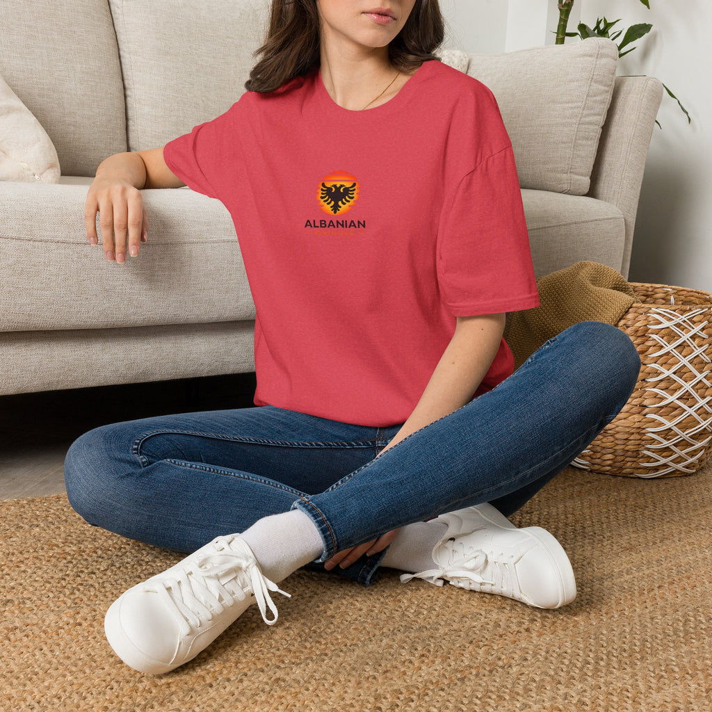 Unisex Softstyle T-Shirt - Albanian Origins Sun Logo