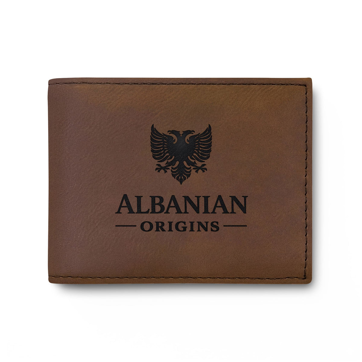 Bi-Fold Wallet with Flip - Albanian Origins Eagle Design
