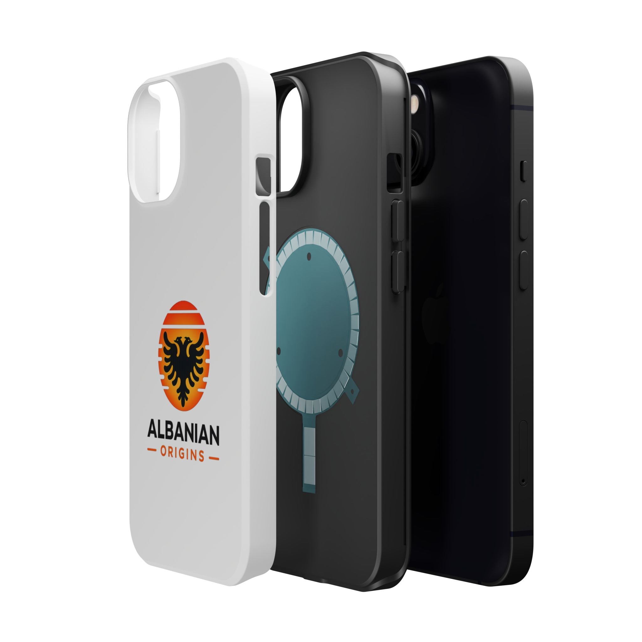 Magnetic Impact-Resistant Cases - Albanian Origins Sun Logo