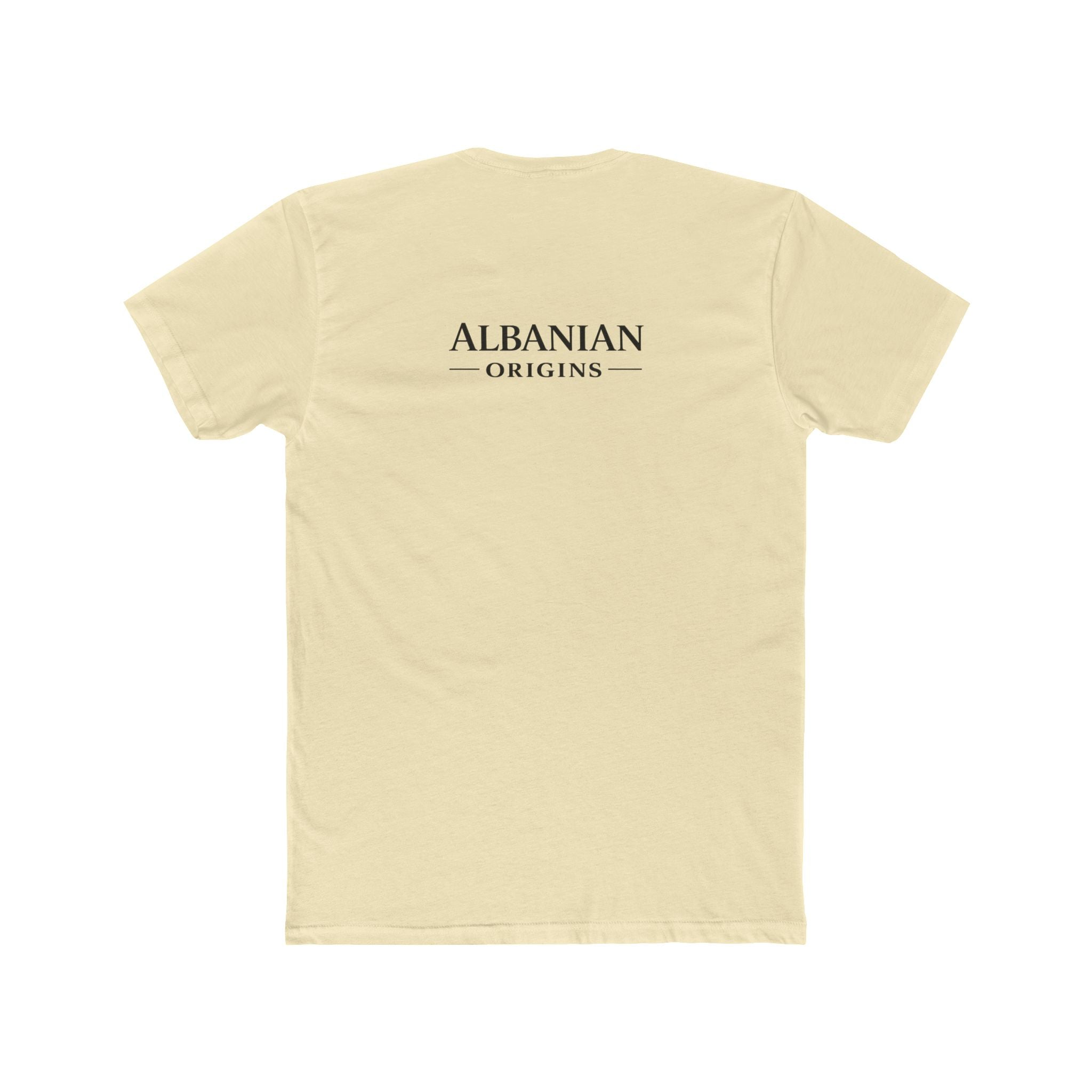 Unisex Cotton Crew Tee - Tribal Eagle Design - Albanian Origins