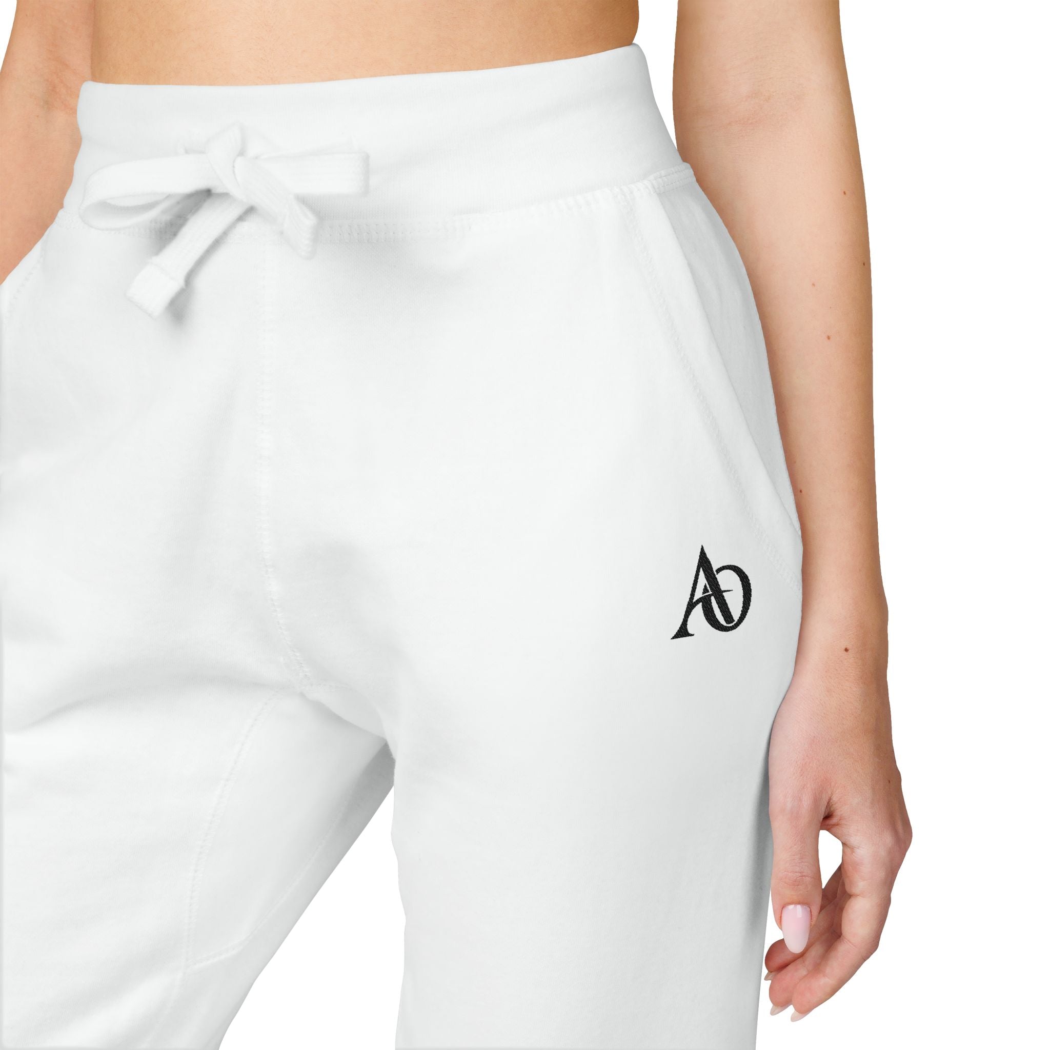 Unisex Fleece Sweatpants (Embroidery) - AO Logo - Albanian Origins