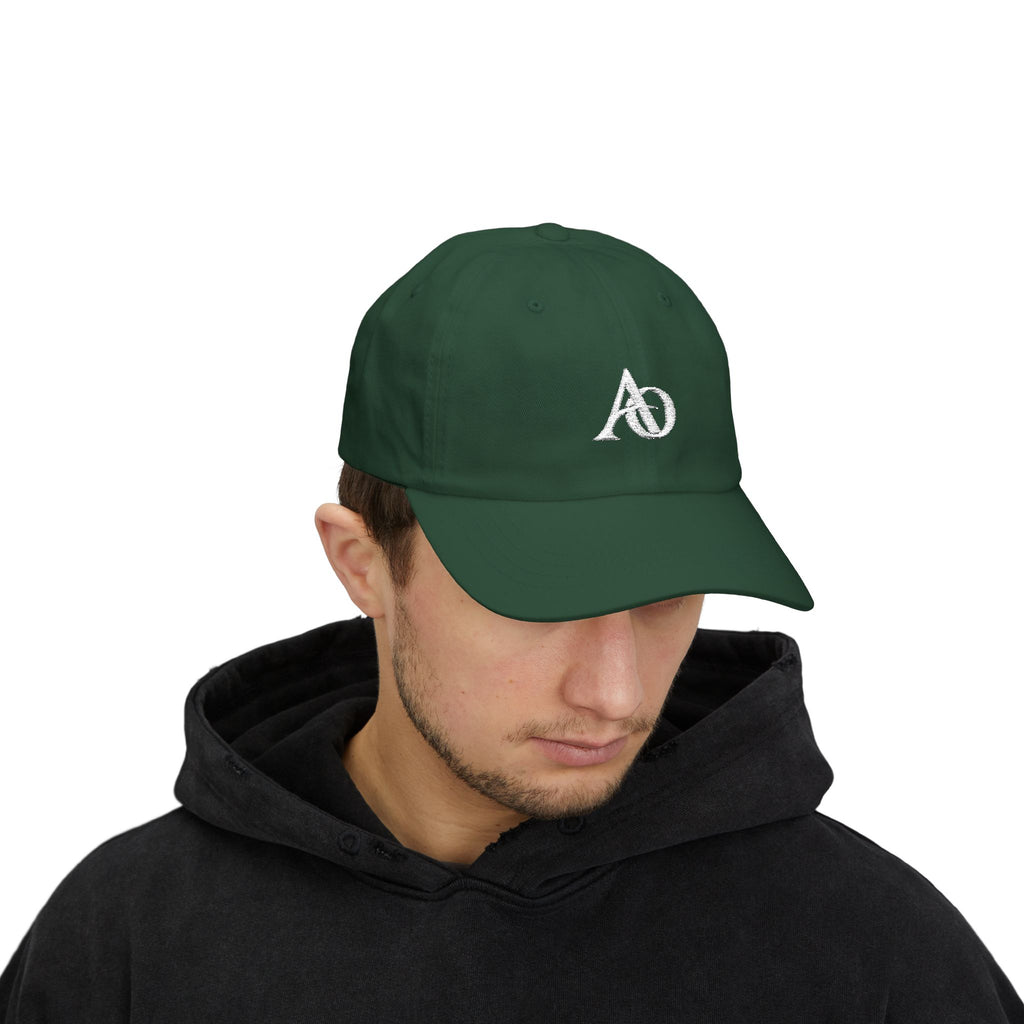 Classic Cap - AO White Logo (Embroidery) - Albanian Origins
