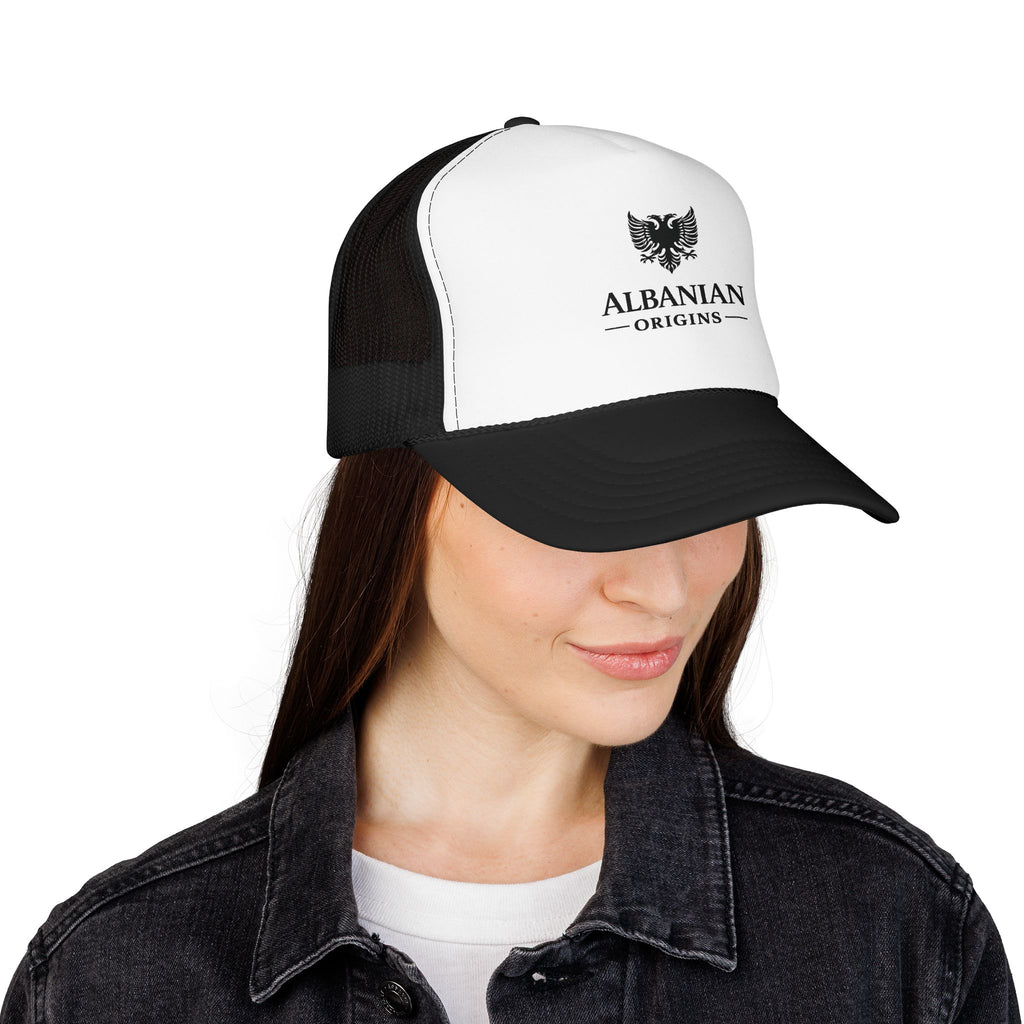 Foam Trucker Hat - Albanian Origins Eagle