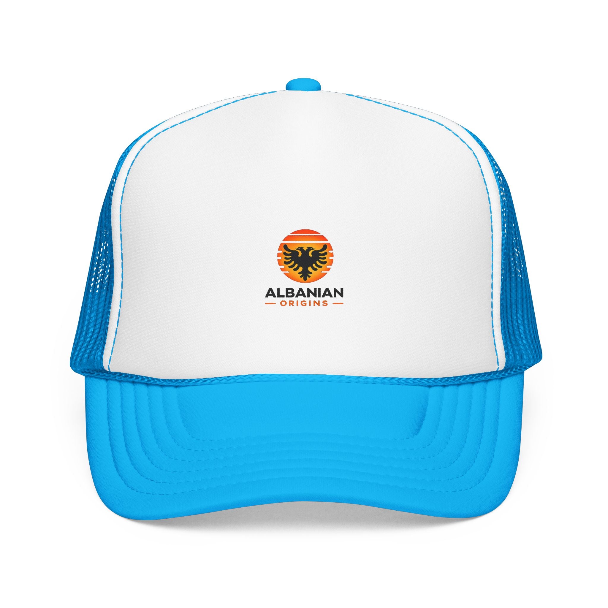 Foam Trucker Hat - Albanian Origins Sun Logo