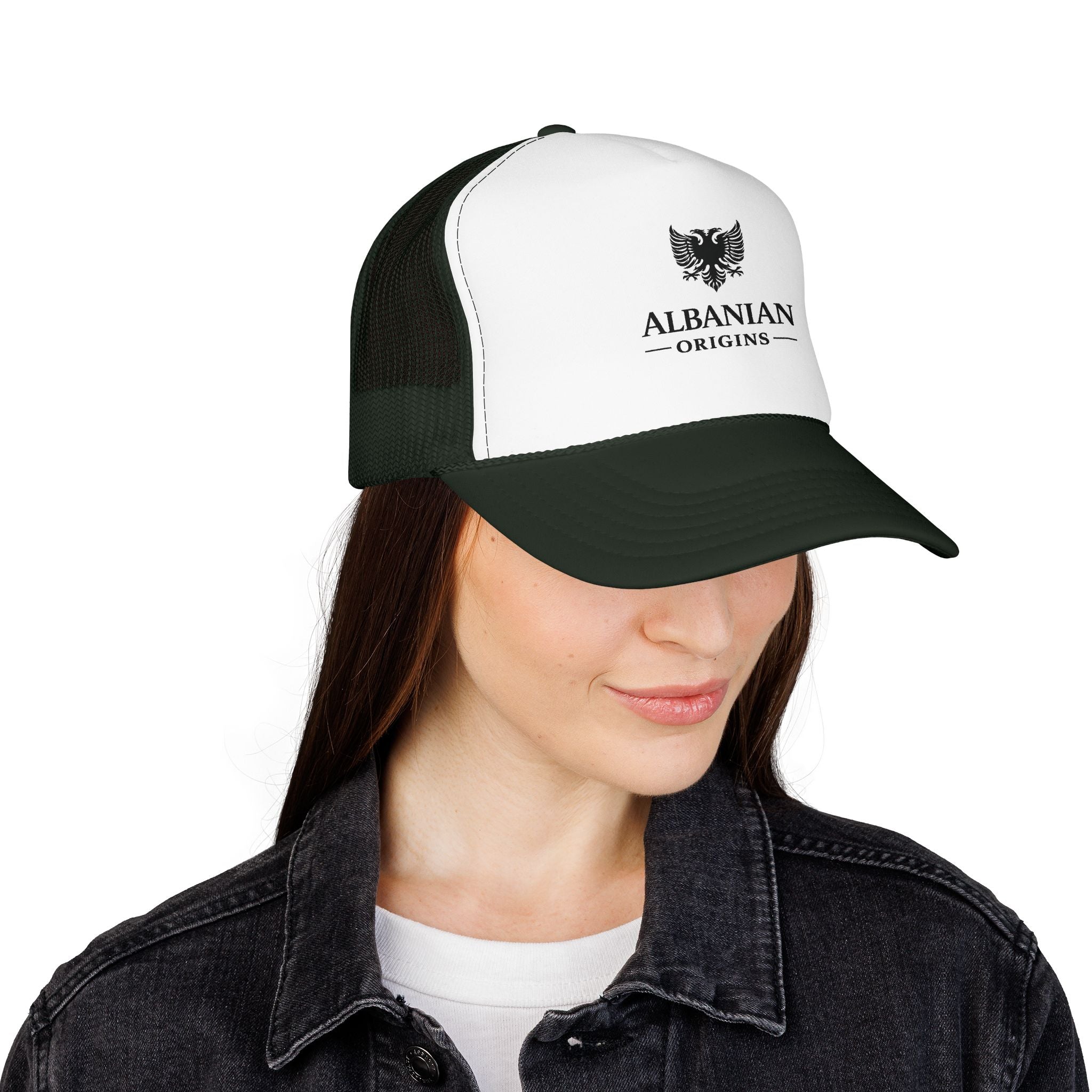 Foam Trucker Hat - Albanian Origins Eagle