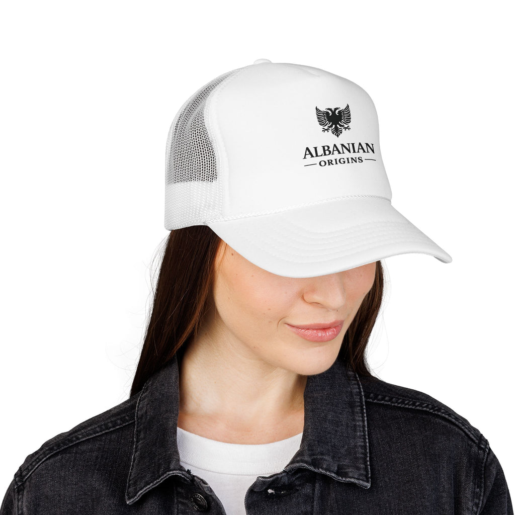 Foam Trucker Hat - Albanian Origins Eagle
