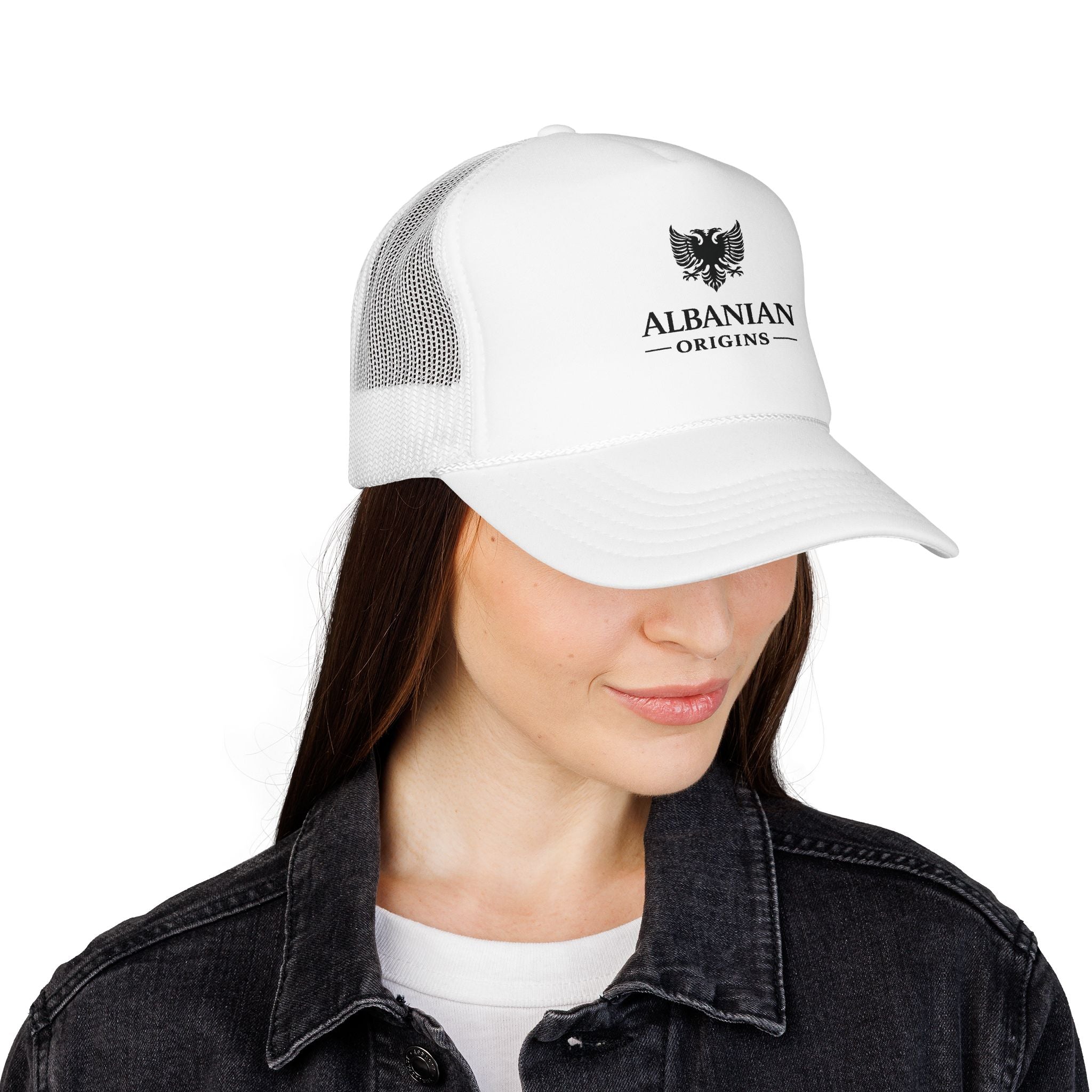 Foam Trucker Hat - Albanian Origins Eagle