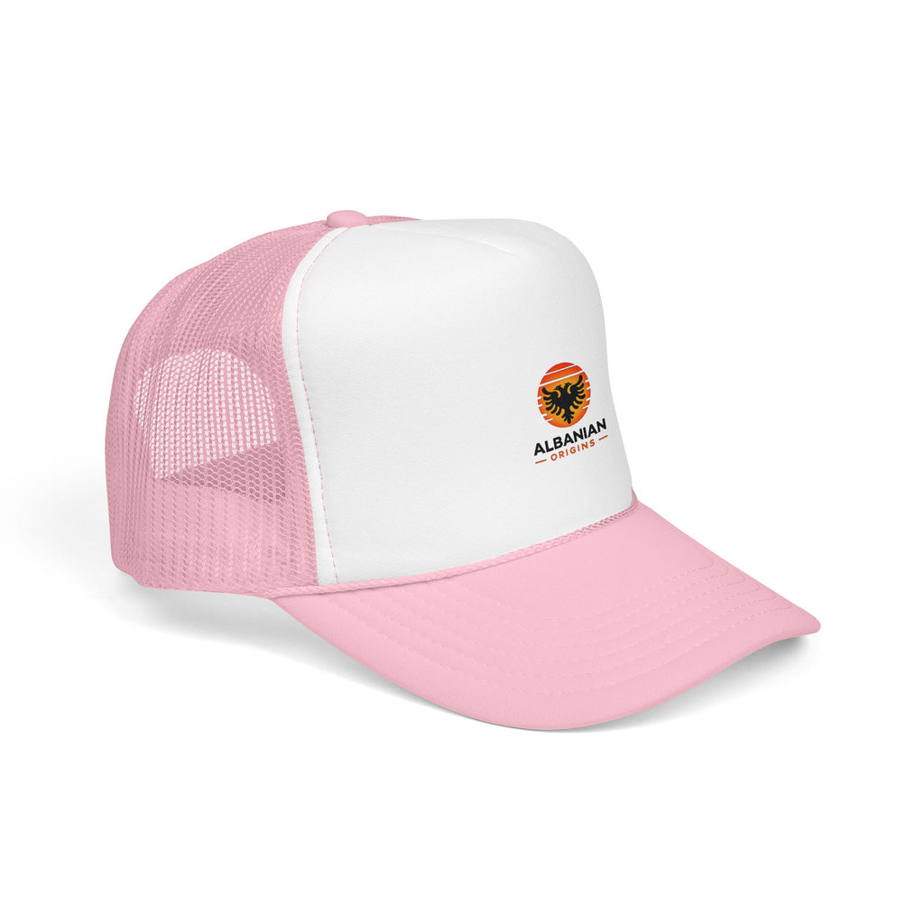 Foam Trucker Hat - Albanian Origins Sun Logo