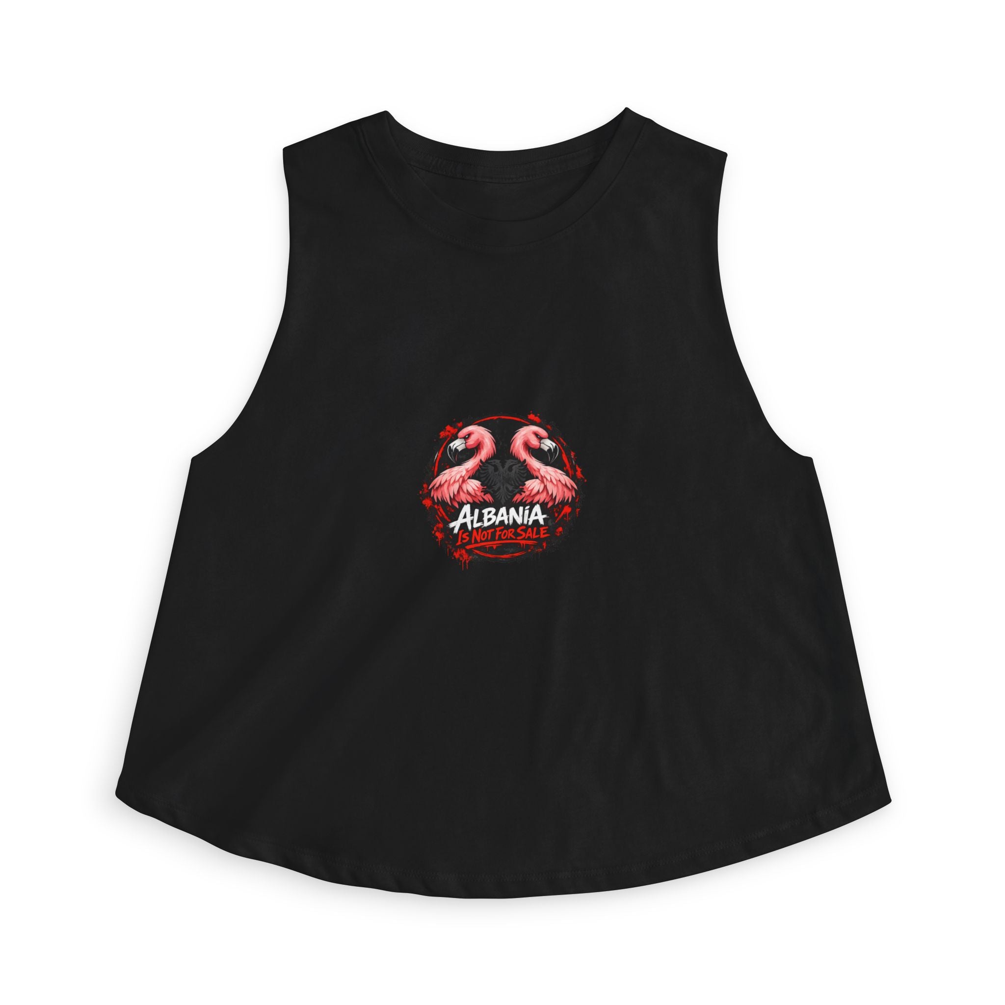 Women's Crop Top - Albania is not for Sale - Albanian Origins