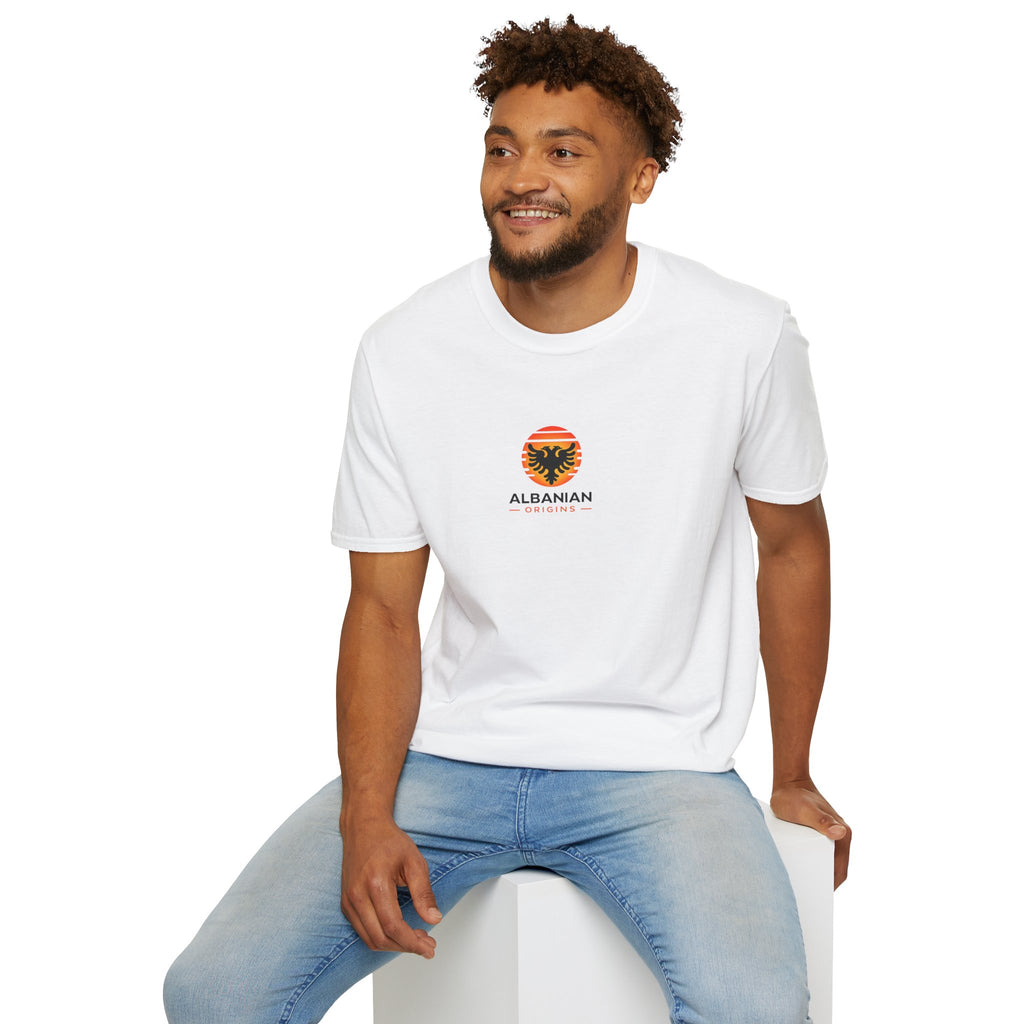 Unisex Softstyle T-Shirt - Albanian Origins Sun Logo