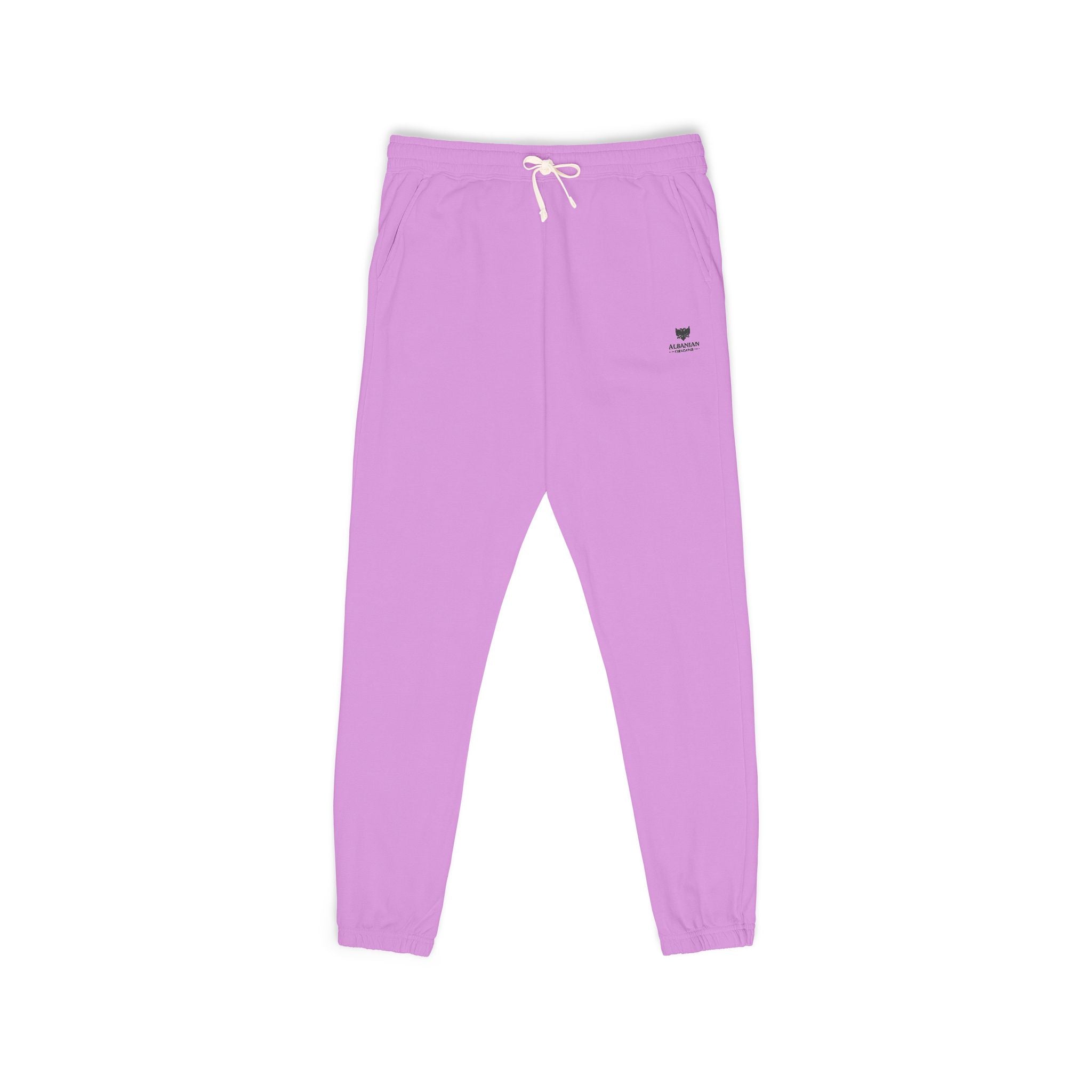 Unisex Garment-Dyed Fleece Sweatpants - Albanian Origins Eagle Design