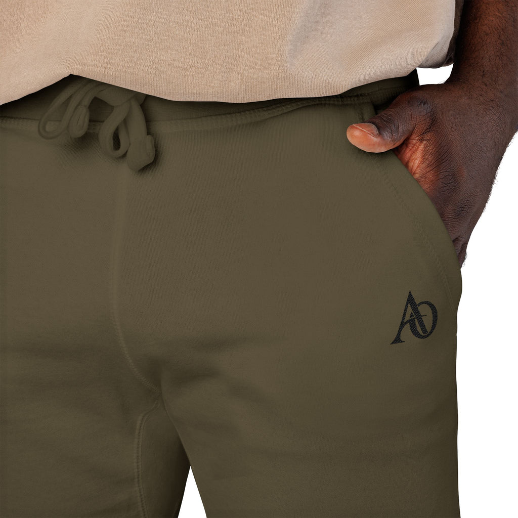 Unisex Fleece Sweatpants (Embroidery) - AO Logo - Albanian Origins