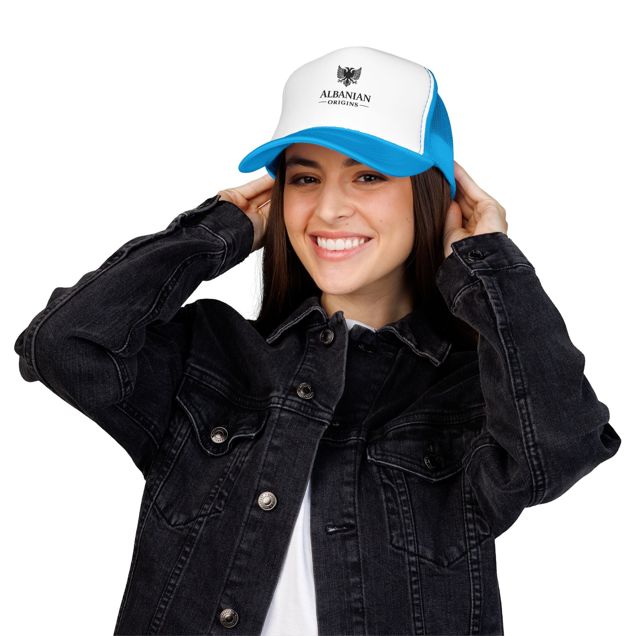 Foam Trucker Hat - Albanian Origins Eagle