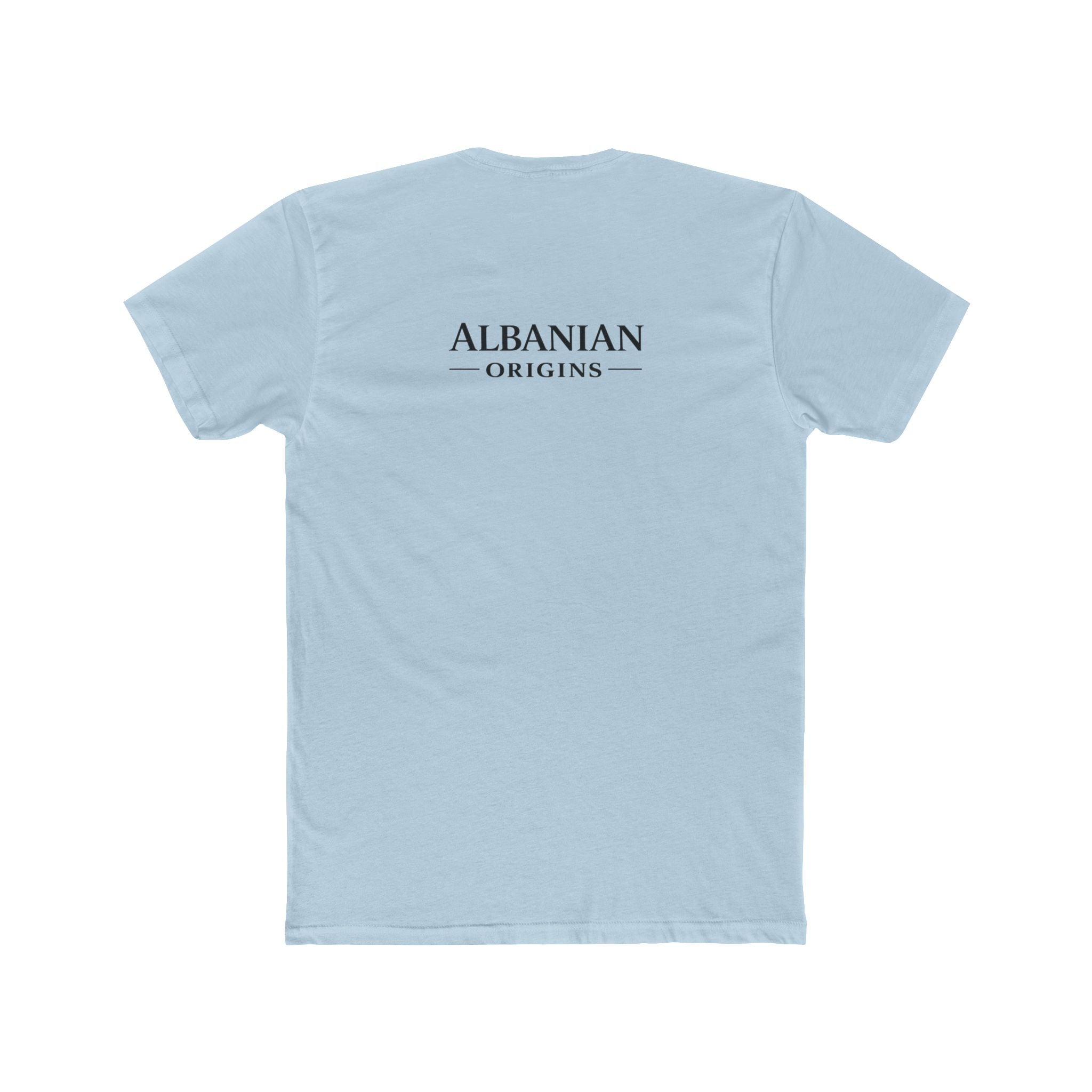 Unisex Cotton Crew Tee - Tribal Eagle Design - Albanian Origins