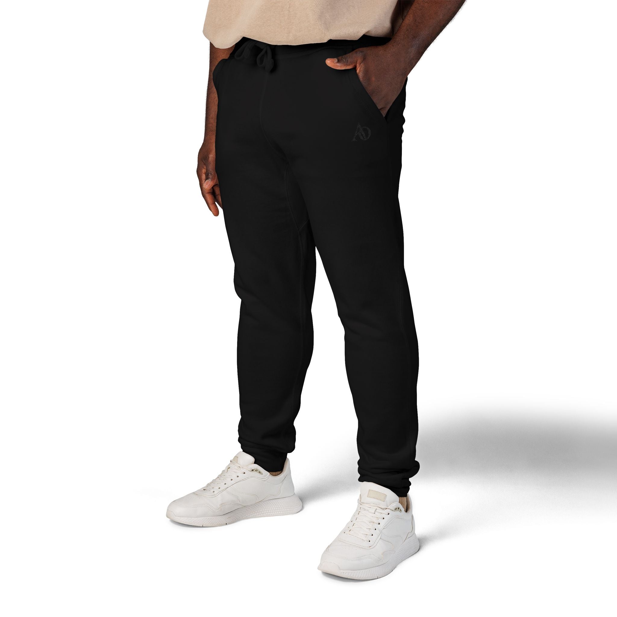 Unisex Fleece Sweatpants (Embroidery) - AO Logo - Albanian Origins