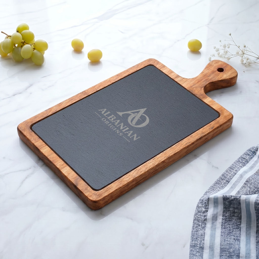 Charcuterie Board (Engraving) - Albanian Origins Logo