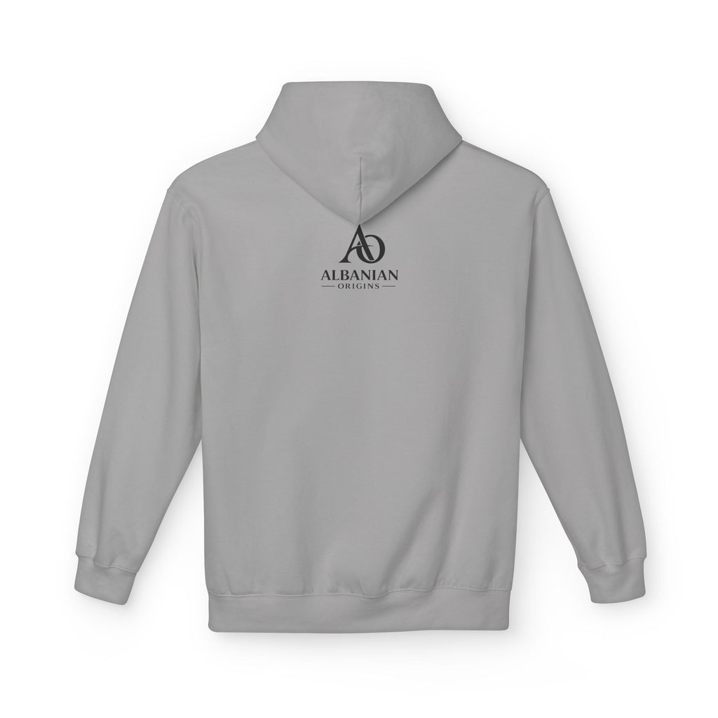 Unisex Midweight Softstyle Fleece Hoodie - Tribal Eagle Design - Albanian Origins