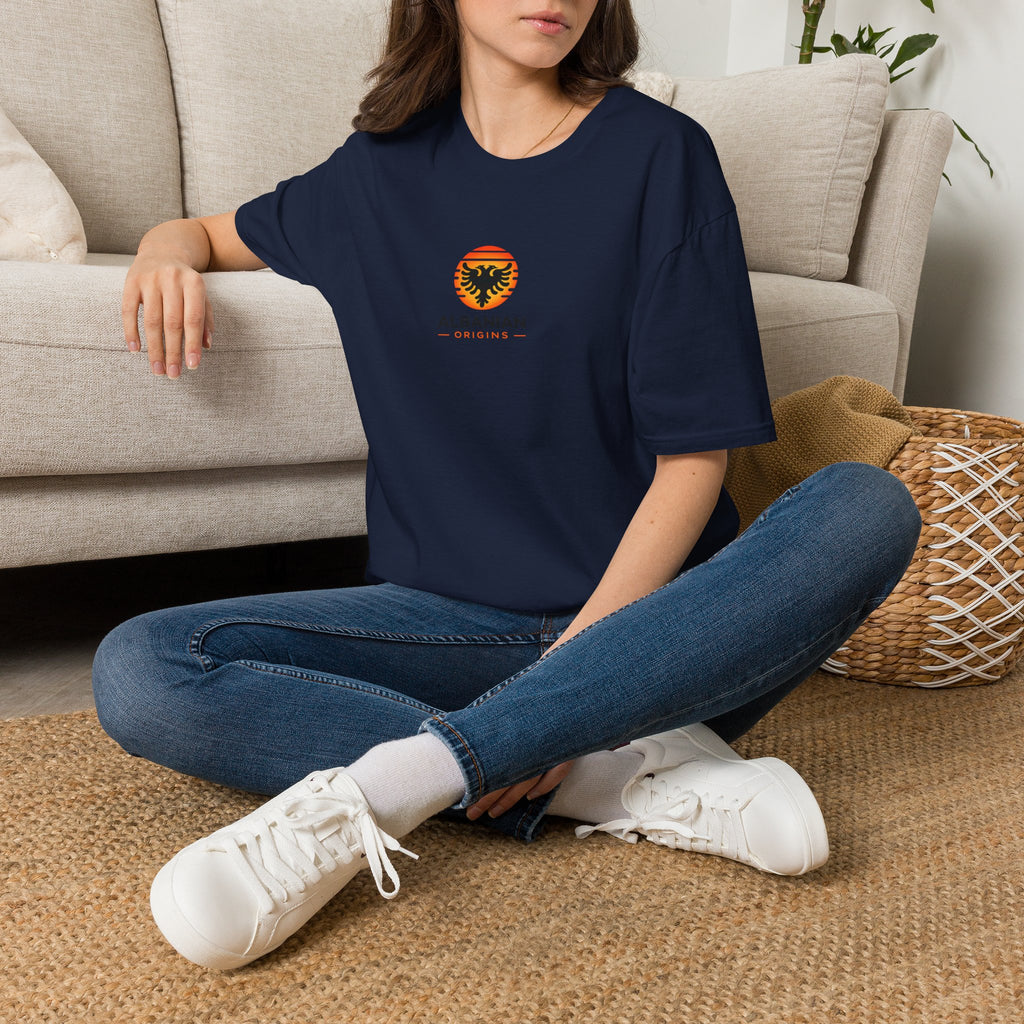 Unisex Softstyle T-Shirt - Albanian Origins Sun Logo