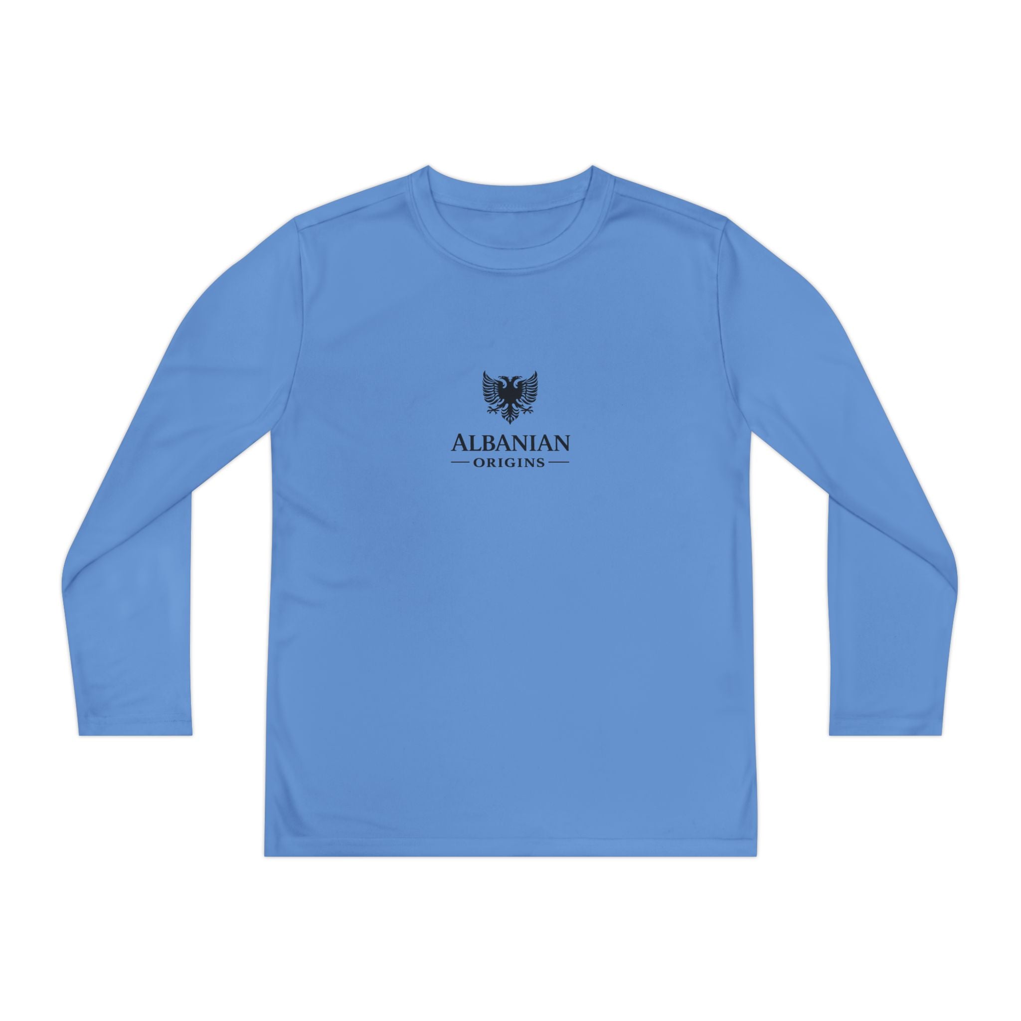 Youth Long Sleeve Competitor Tee - Albanian Origins Eagle
