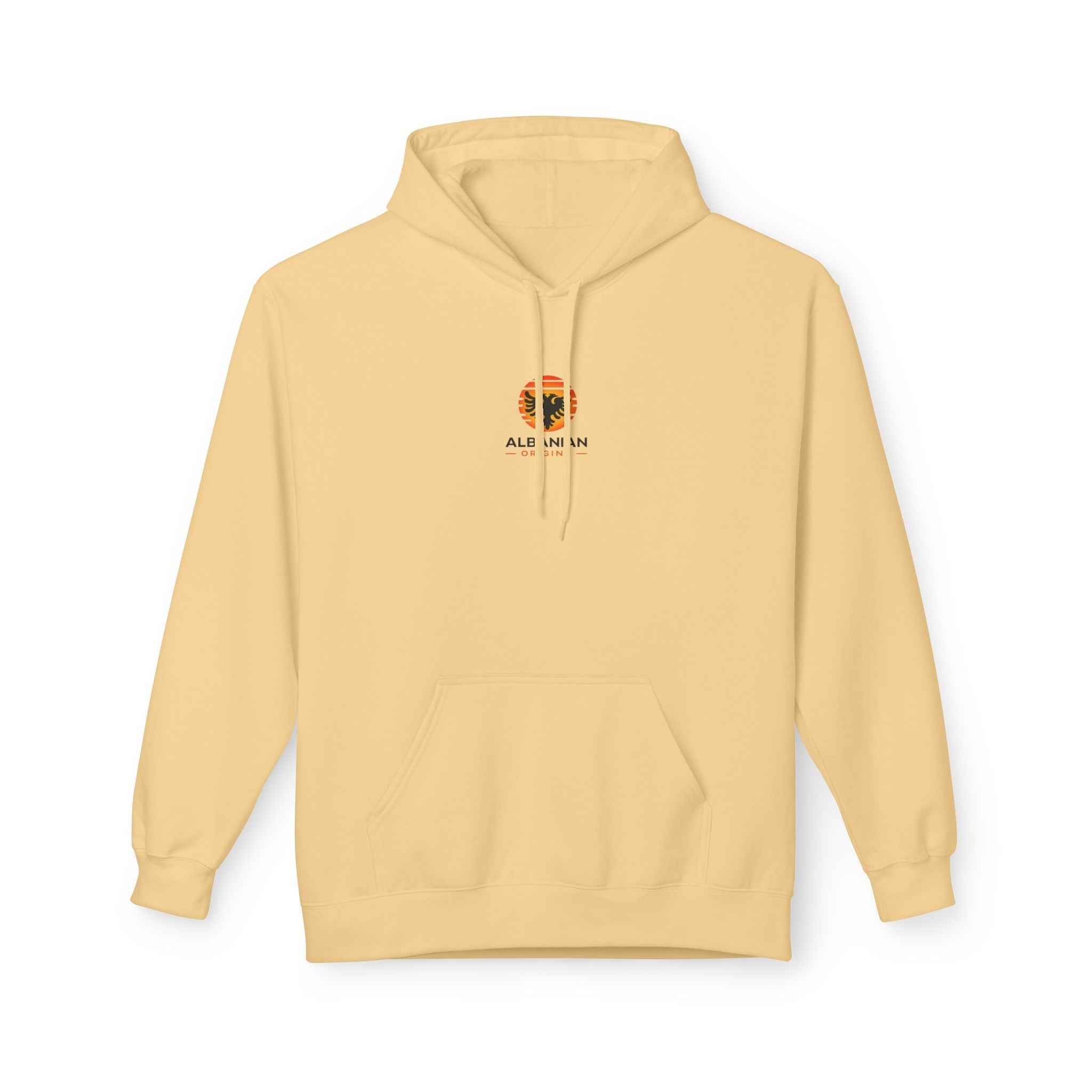 Unisex Midweight Softstyle Fleece Hoodie - Albanian Origins Sun Logo