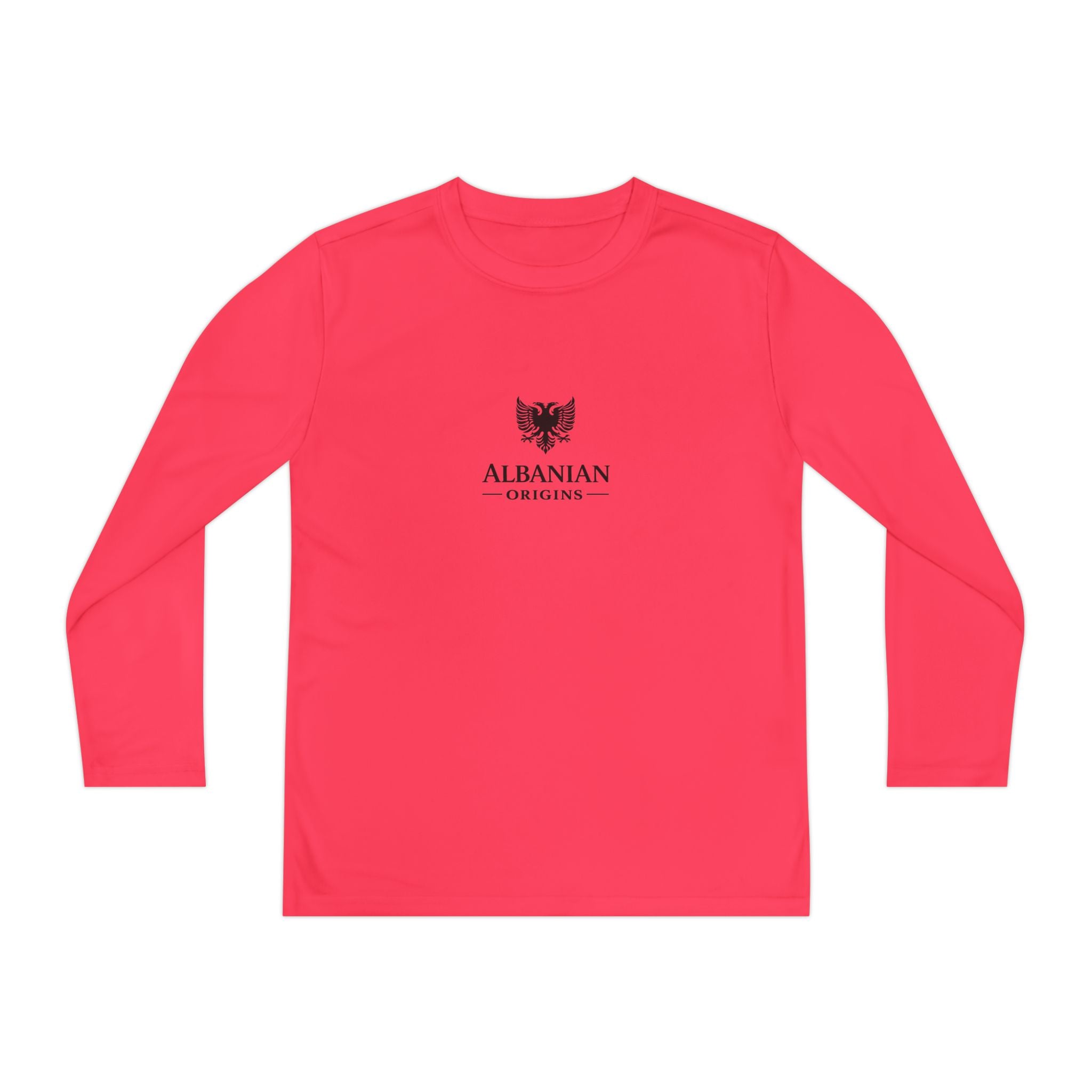 Youth Long Sleeve Competitor Tee - Albanian Origins Eagle