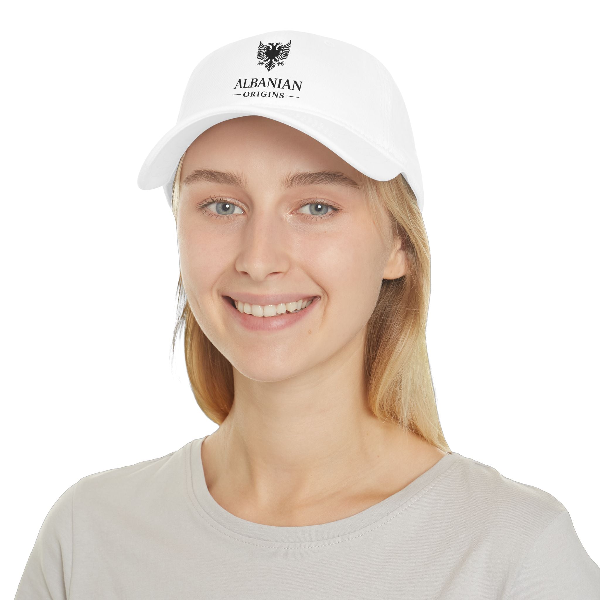 Low Profile Baseball Cap - Albanian Origins Eagle Design