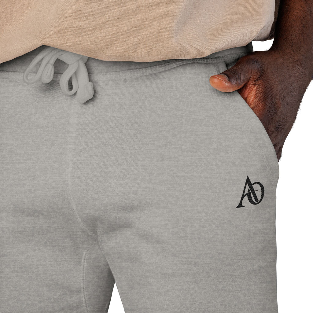 Unisex Fleece Sweatpants (Embroidery) - AO Logo - Albanian Origins