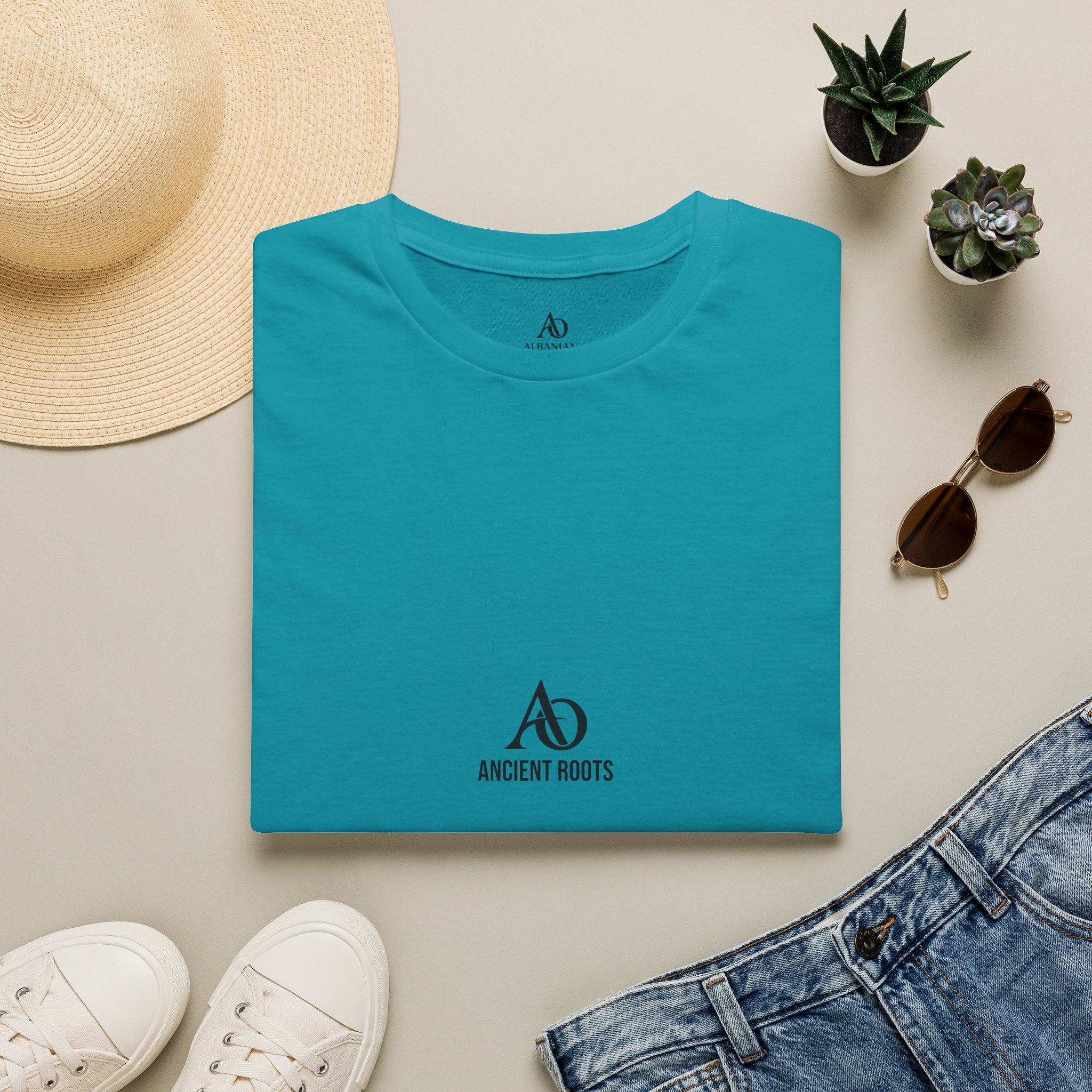 Unisex Softstyle T-Shirt - Albanian Origins - AO Logo - Ancient Roots