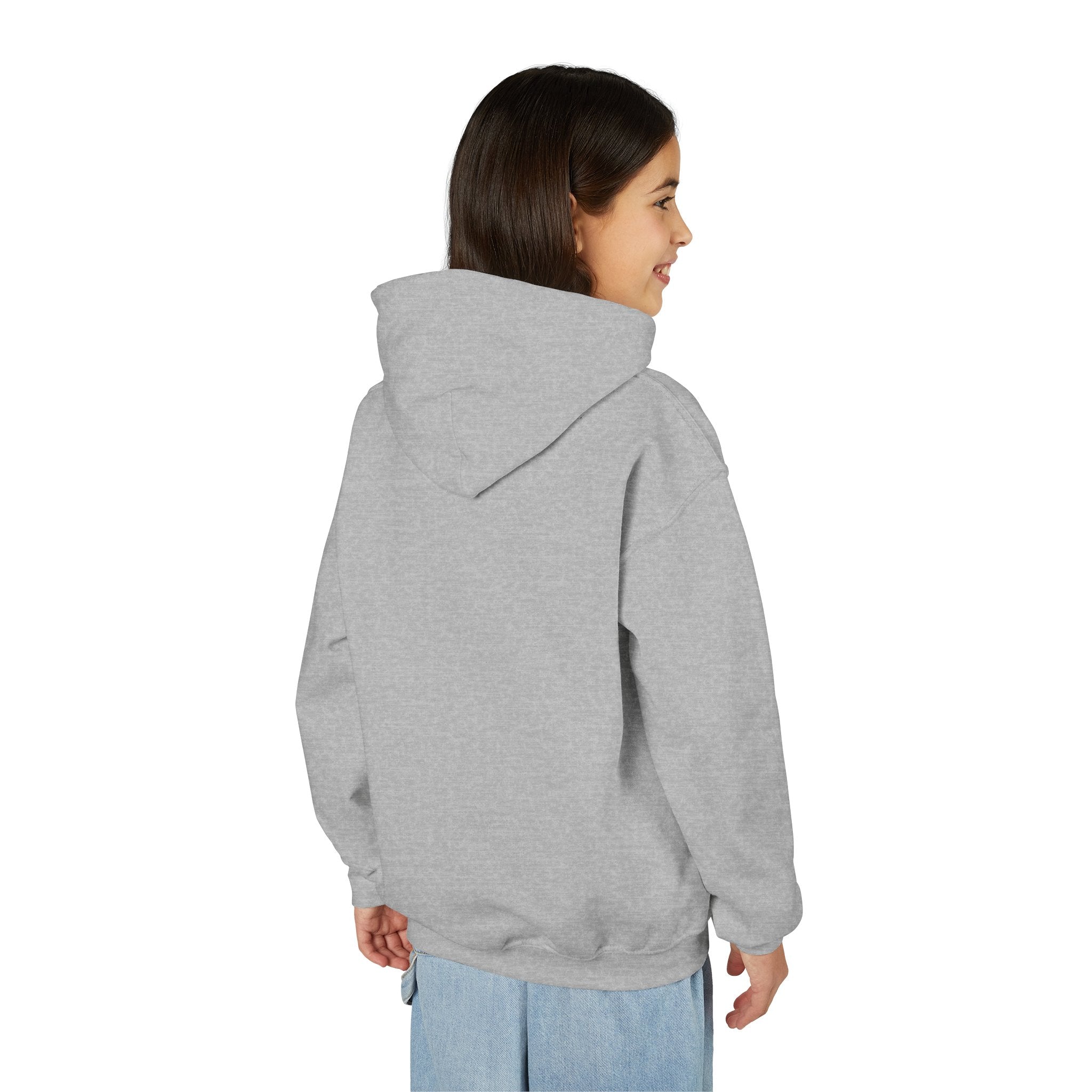 Youth Heavy Blend Hooded Sweatshirt - Albanian Origins Eagle