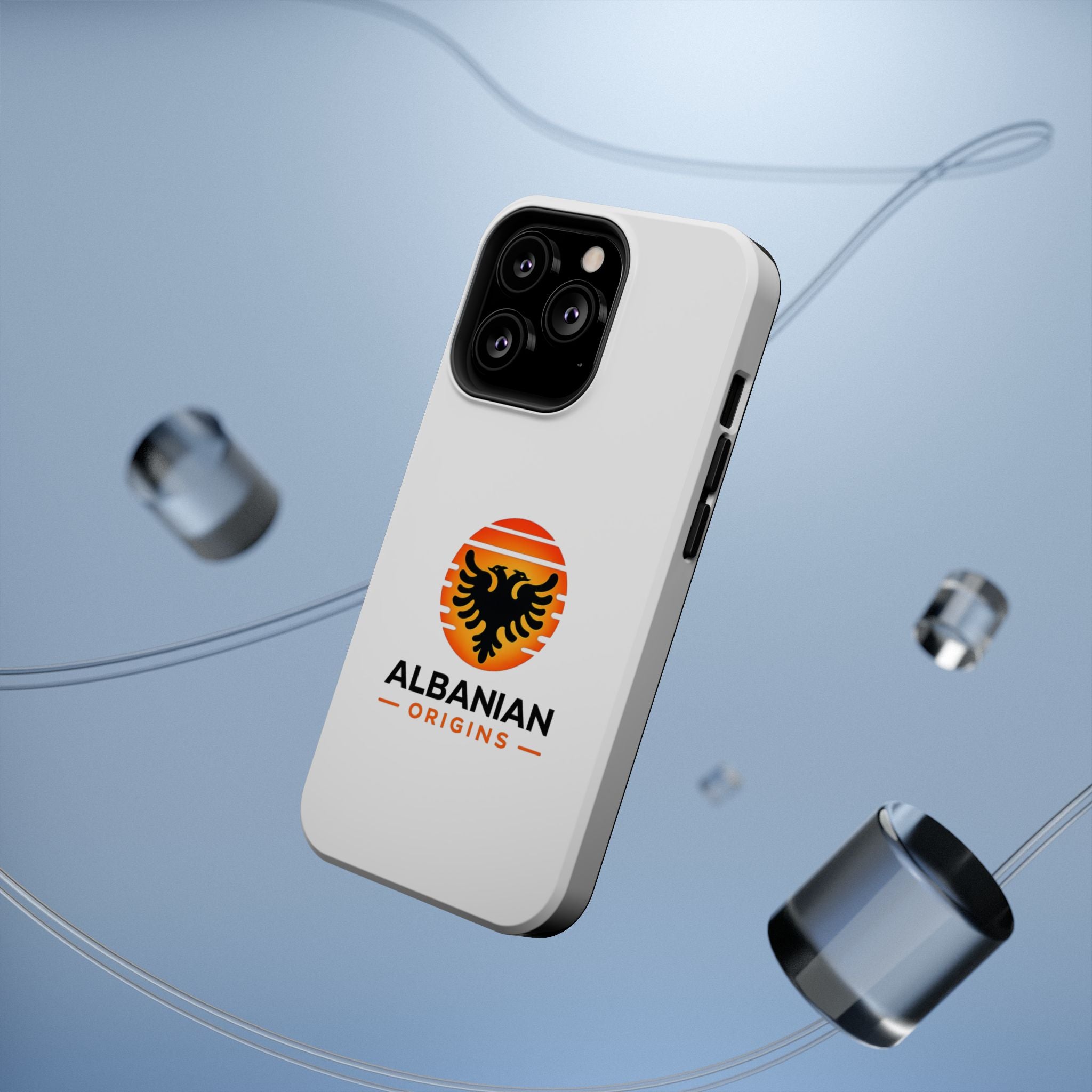 Magnetic Impact-Resistant Cases - Albanian Origins Sun Logo