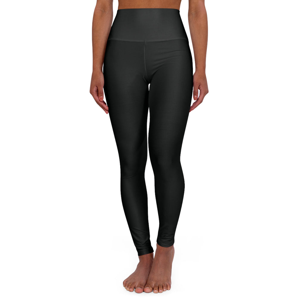 High Waisted Yoga Leggings (AOP) - Albanian Origins