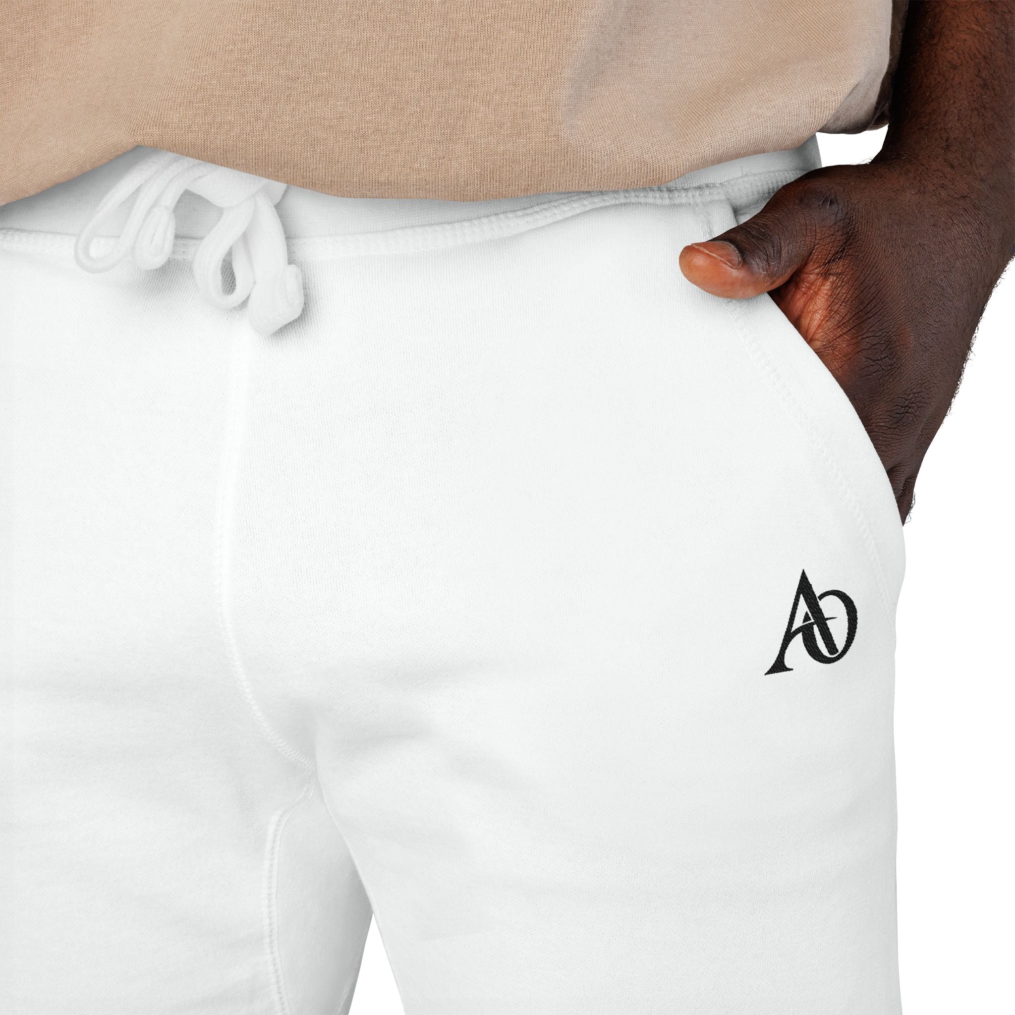 Unisex Fleece Sweatpants (Embroidery) - AO Logo - Albanian Origins