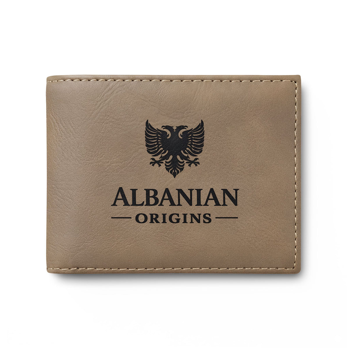 Bi-Fold Wallet with Flip - Albanian Origins Eagle Design