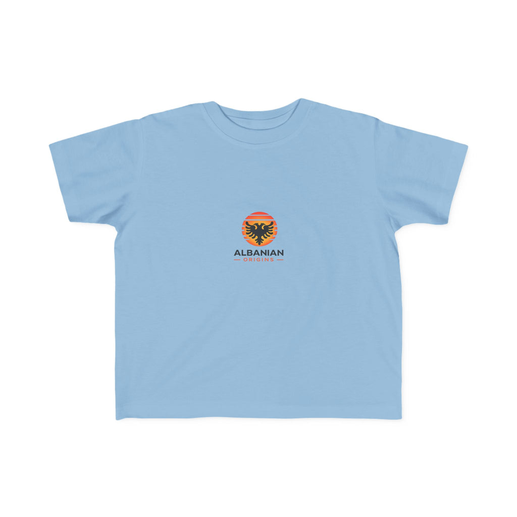 Toddler's Fine Jersey Tee - Albanian Origins Sun Logo