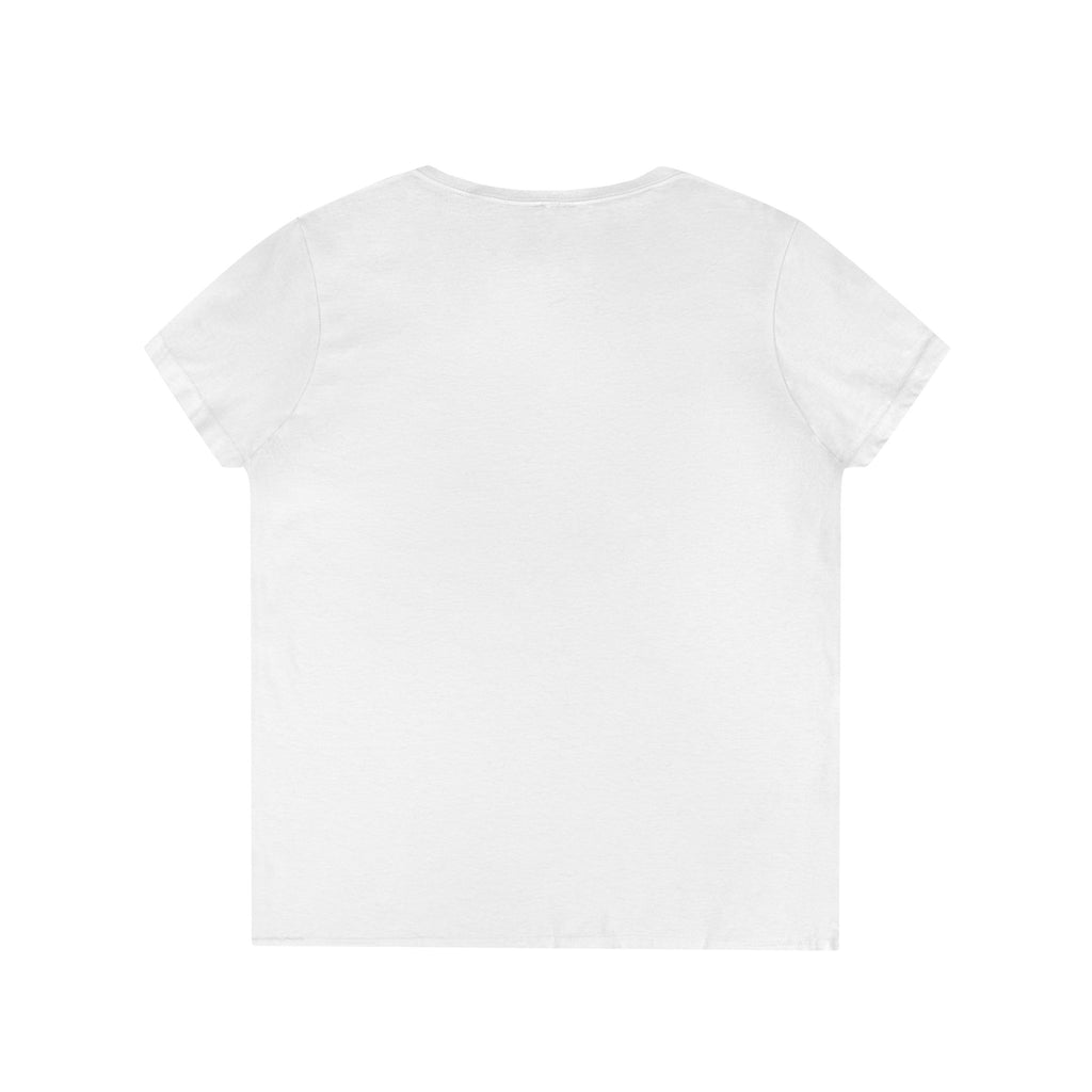 Ladies' V-Neck T-Shirt - AO Logo - Albanian Origins